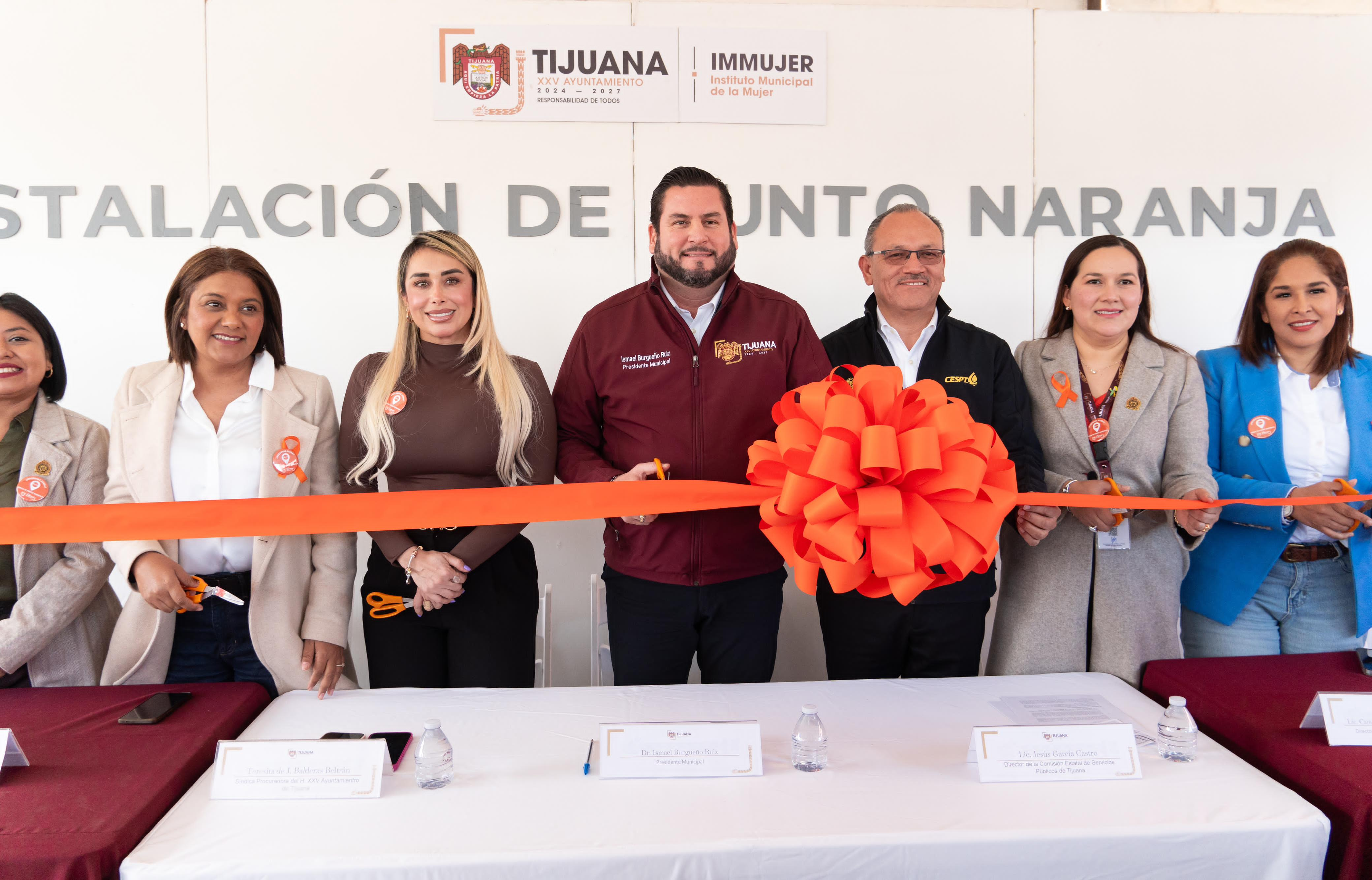 ACTIVA PRESIDENTE MUNICIPAL DE TIJUANA ISMAEL BURGUEÑO PUNTO NARANJA EN LAS INSTALACIONES DE LA CESPT