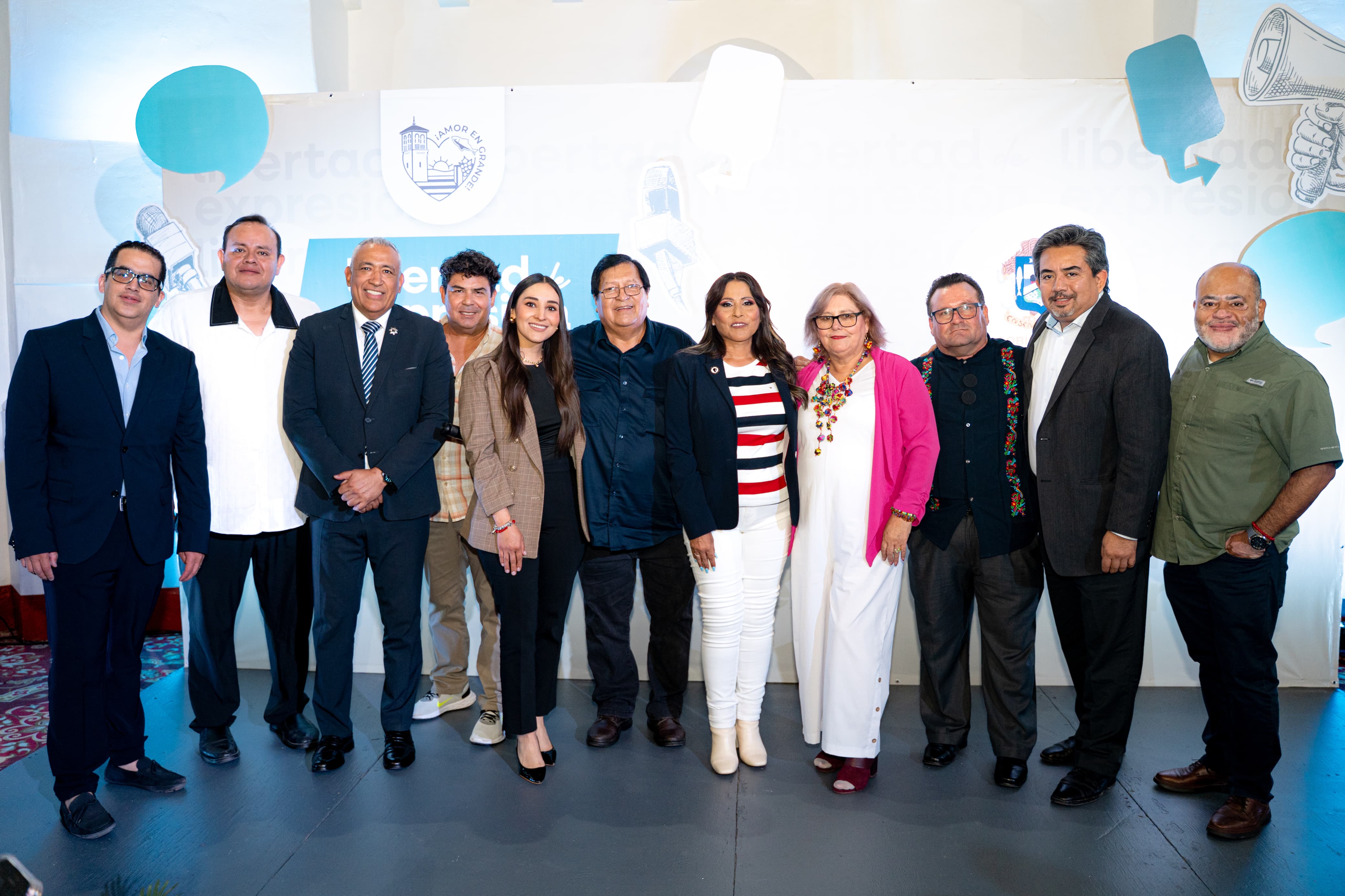 Conmemora alcaldesa Claudia Agatón el Día de la Libertad de Expresión con periodistas bajacalifornianos