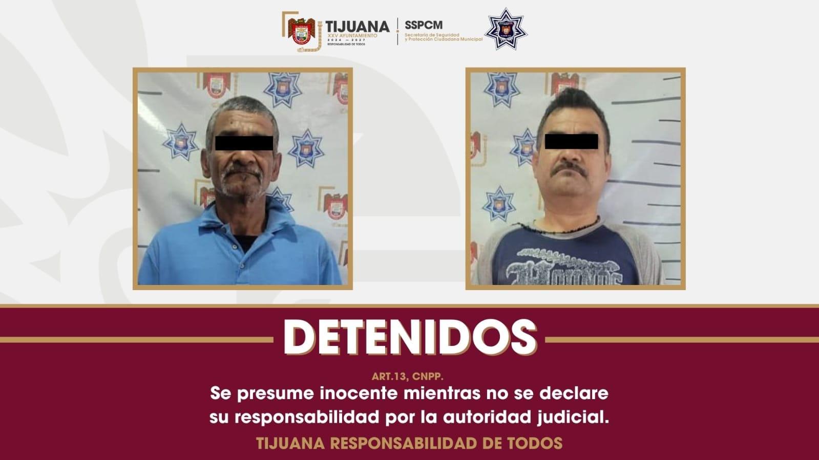 Captura Policía Municipal a dos sujetos por robo con violencia en Terrazas del Valle