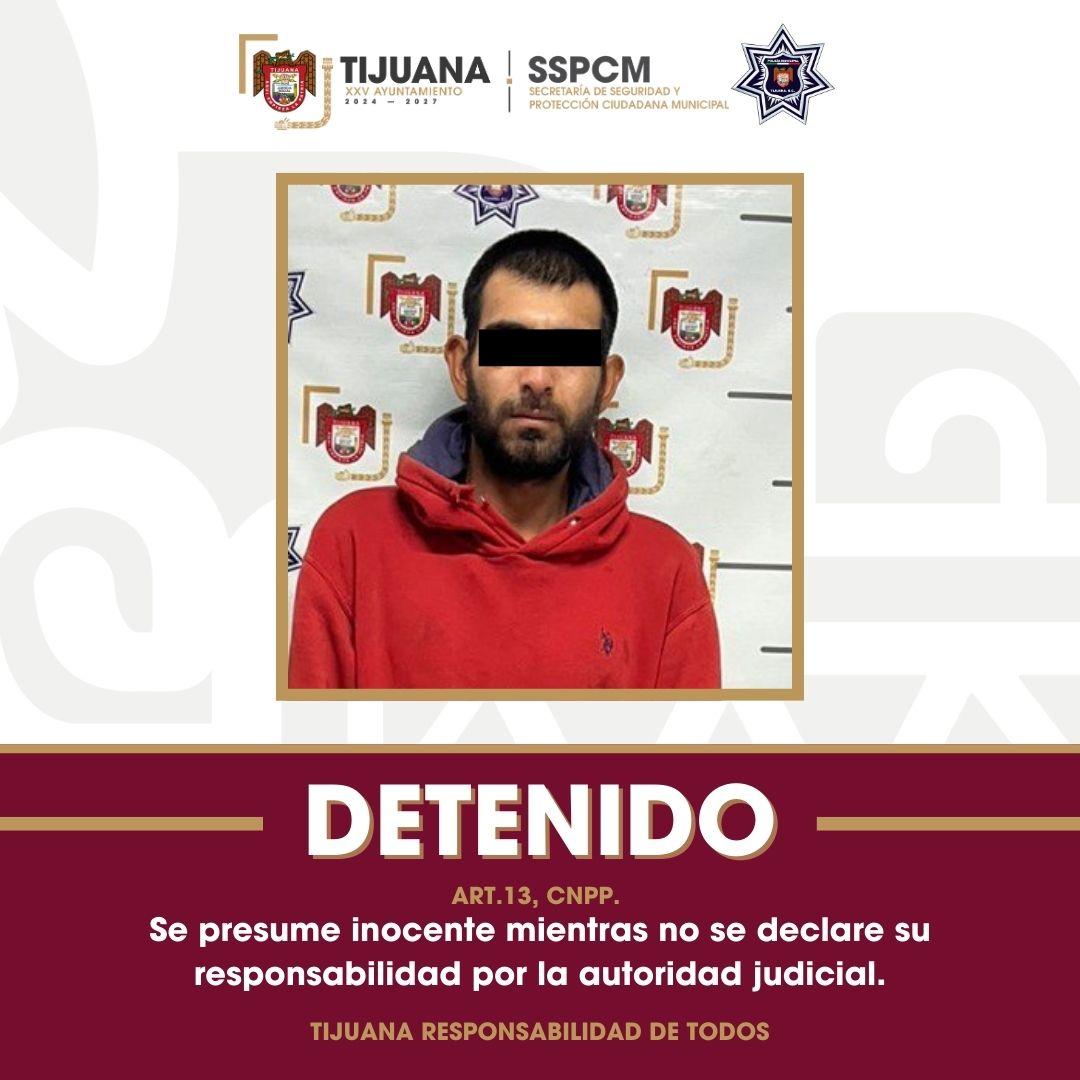 Apresa Policía Municipal a sujeto en posesión de arma de fuego