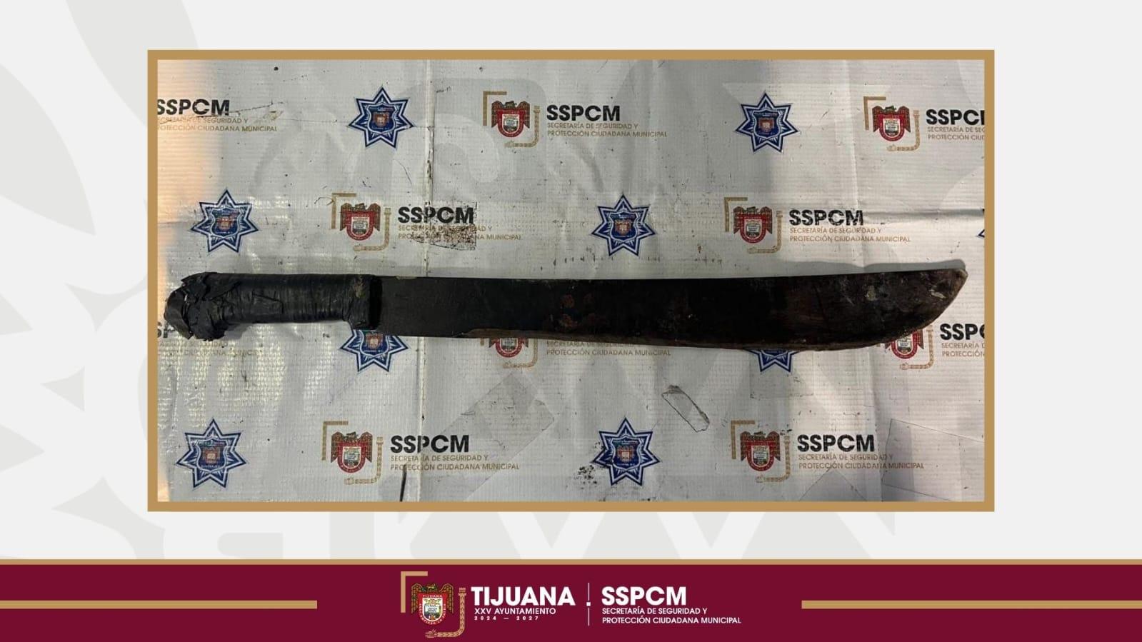 Detiene Policía Municipal a dos personas tras agresión con arma punzocortante