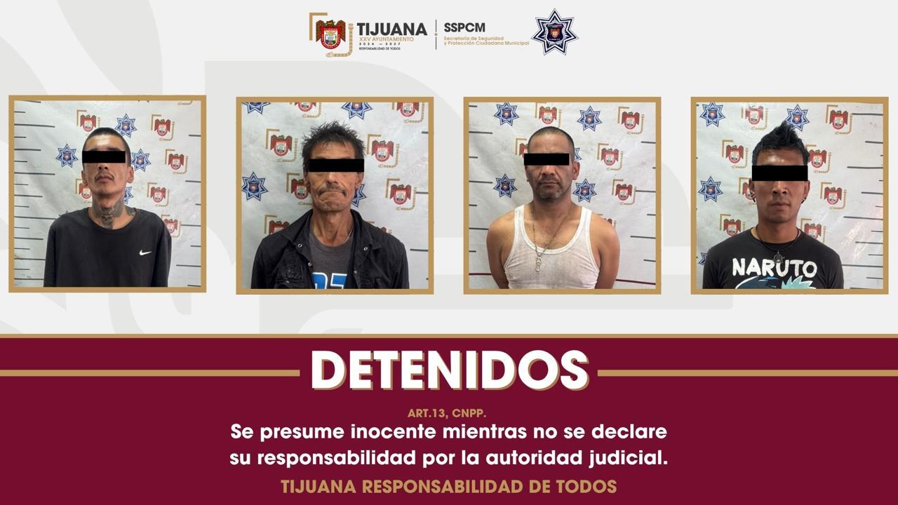 Rescata Policía Municipal a persona privada de la libertad y detiene a cuatro captores en Tijuana