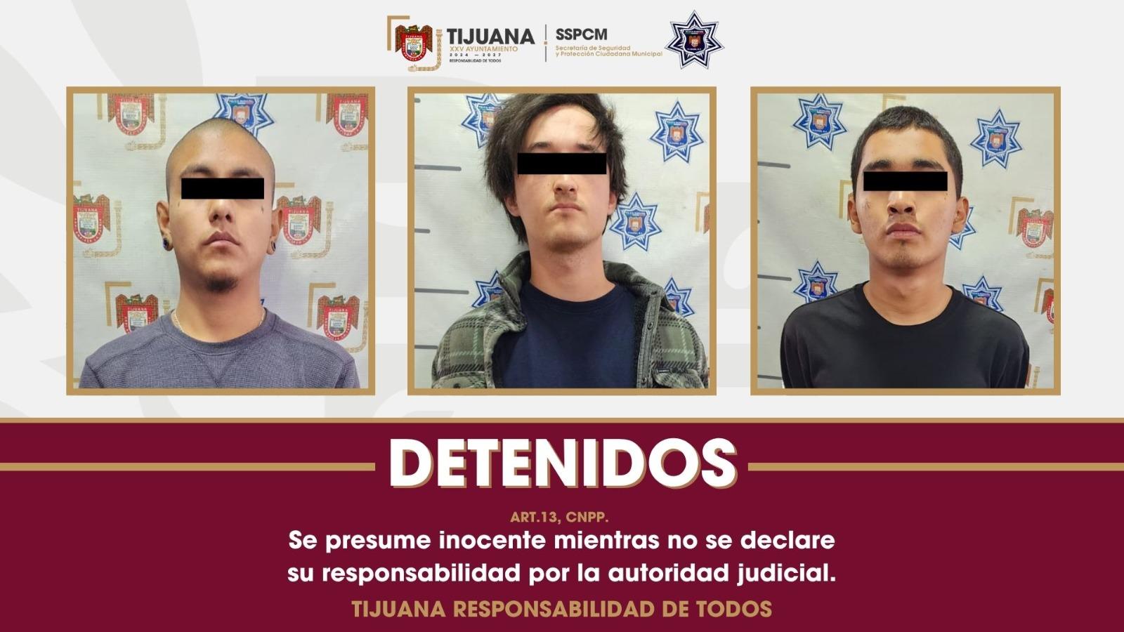 Detienen Policía Municipal y Fuerza Estatal a tres personas armadas en hotel de la colonia Loma Bonita