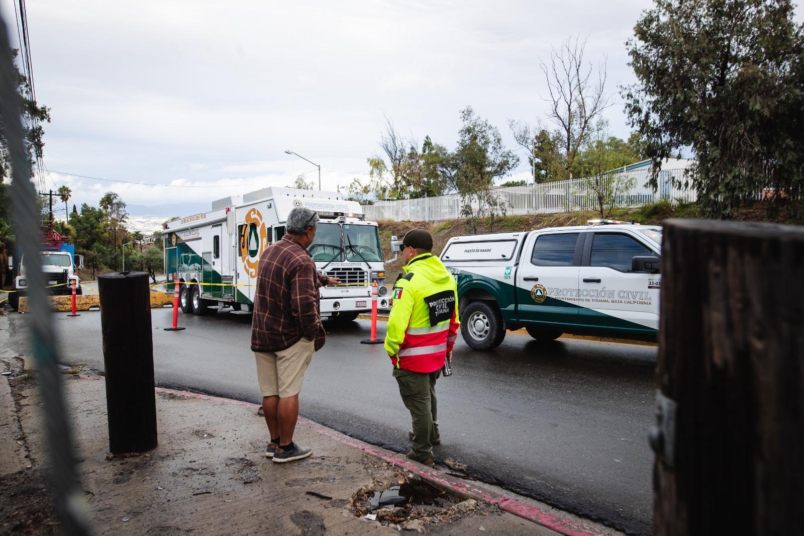 Monitorea Gobierno Municipal estado de desarenadores y zonas de riesgo tras lluvias registradas en Tijuana