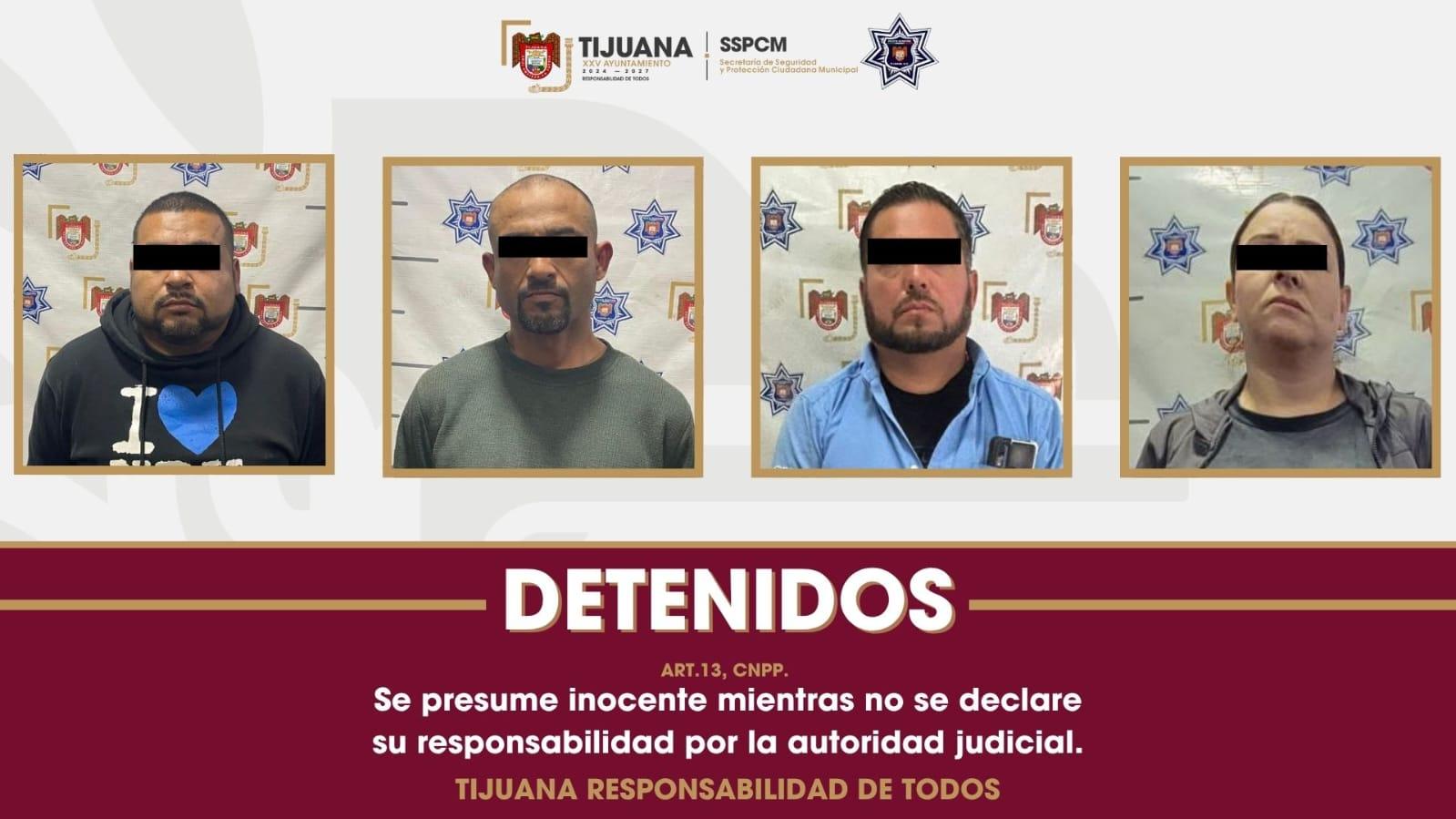Detiene Policía Municipal a cuatro personas en posesión de vehículos con reporte de robo
