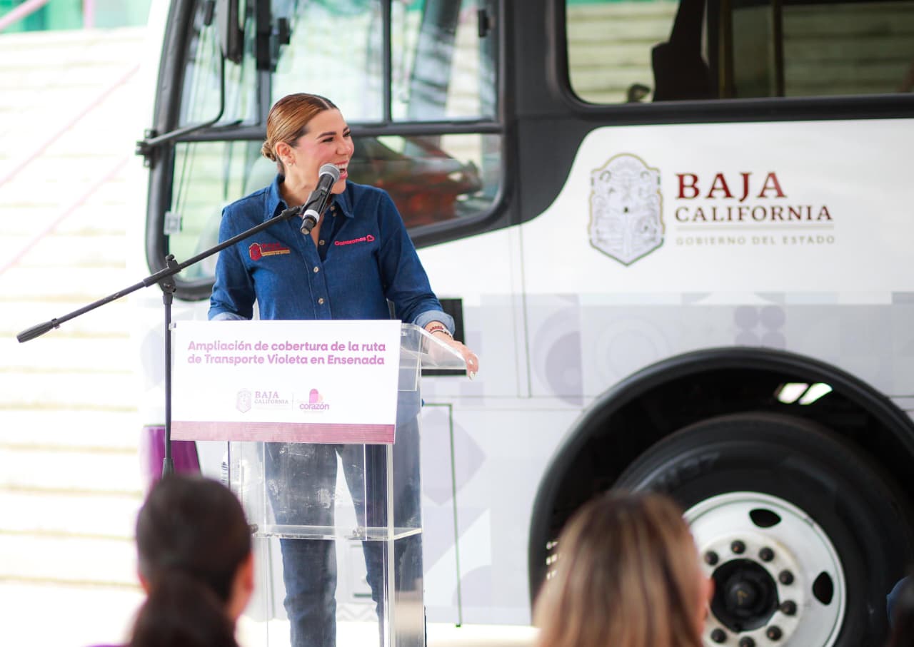 TRANSPORTE VIOLETA SUPERA LOS 10 MILLONES DE TRASLADOS Y CONSOLIDA SU EXPANSIÓN EN BAJA CALIFORNIA: GOBERNADORA MARINA DEL PILAR