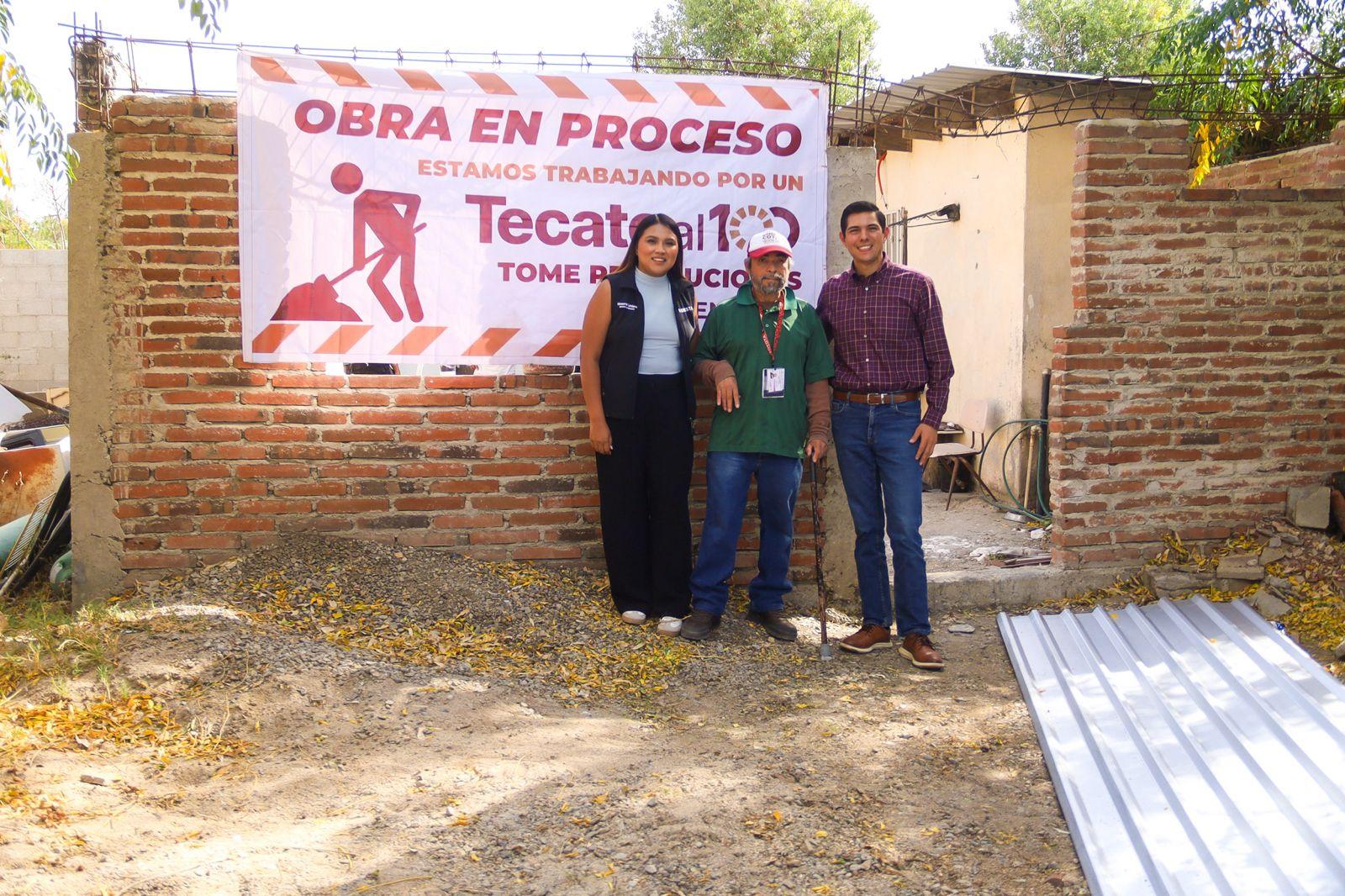 ROMAN COTA ARRANCA INSTALACIÓN DE LÁMINA GALVANIZADA EN 100 HOGARES DE TECATE