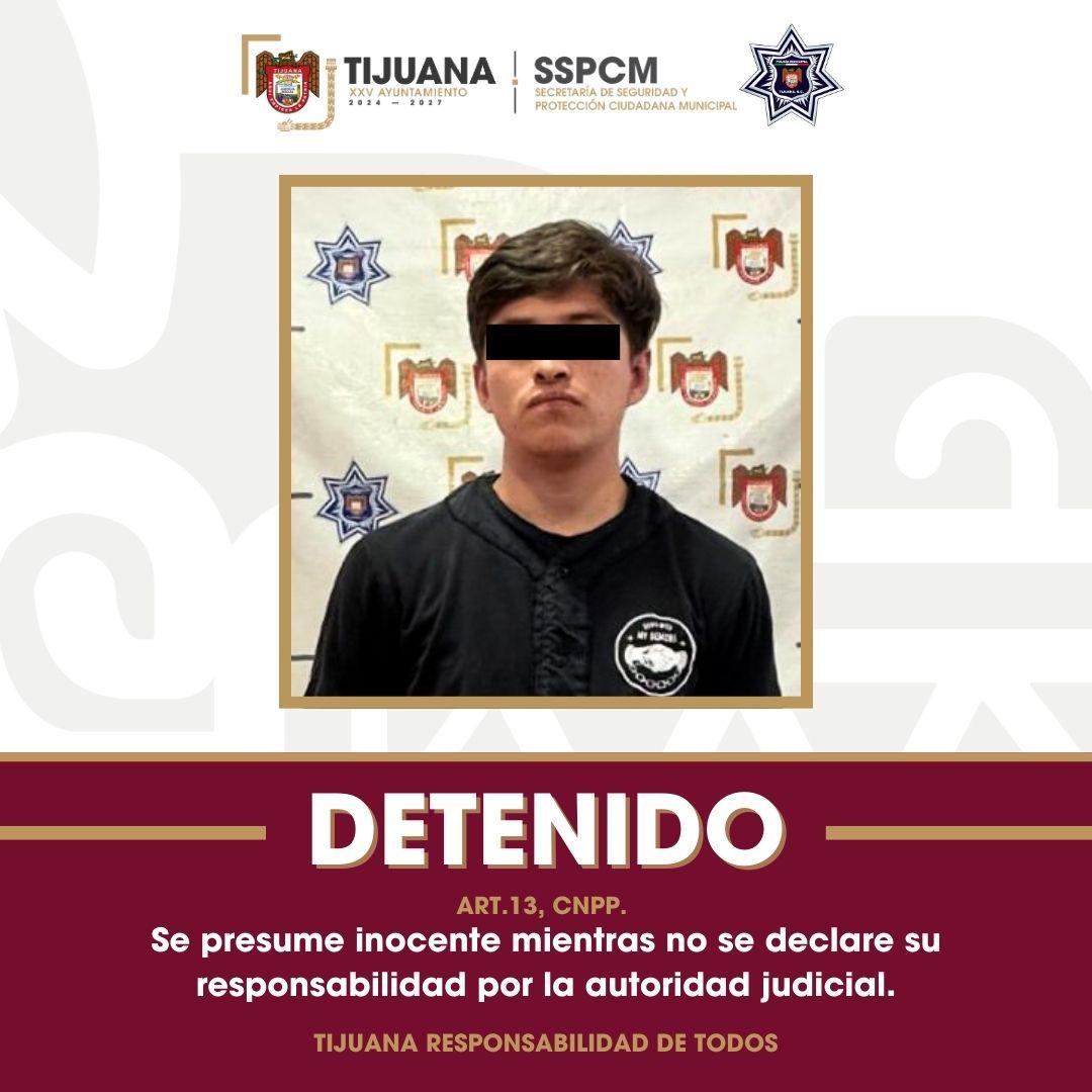 Detiene Policía Municipal a un individuo por presunto consumo de sustancias ilícitas y cohecho
