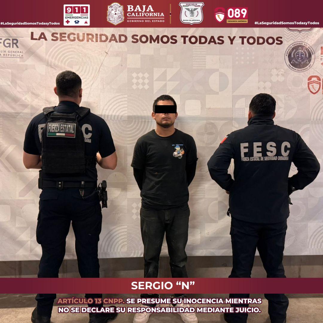 Fuerza estatal asegura a hombre buscado por abuso sexual en Tijuana