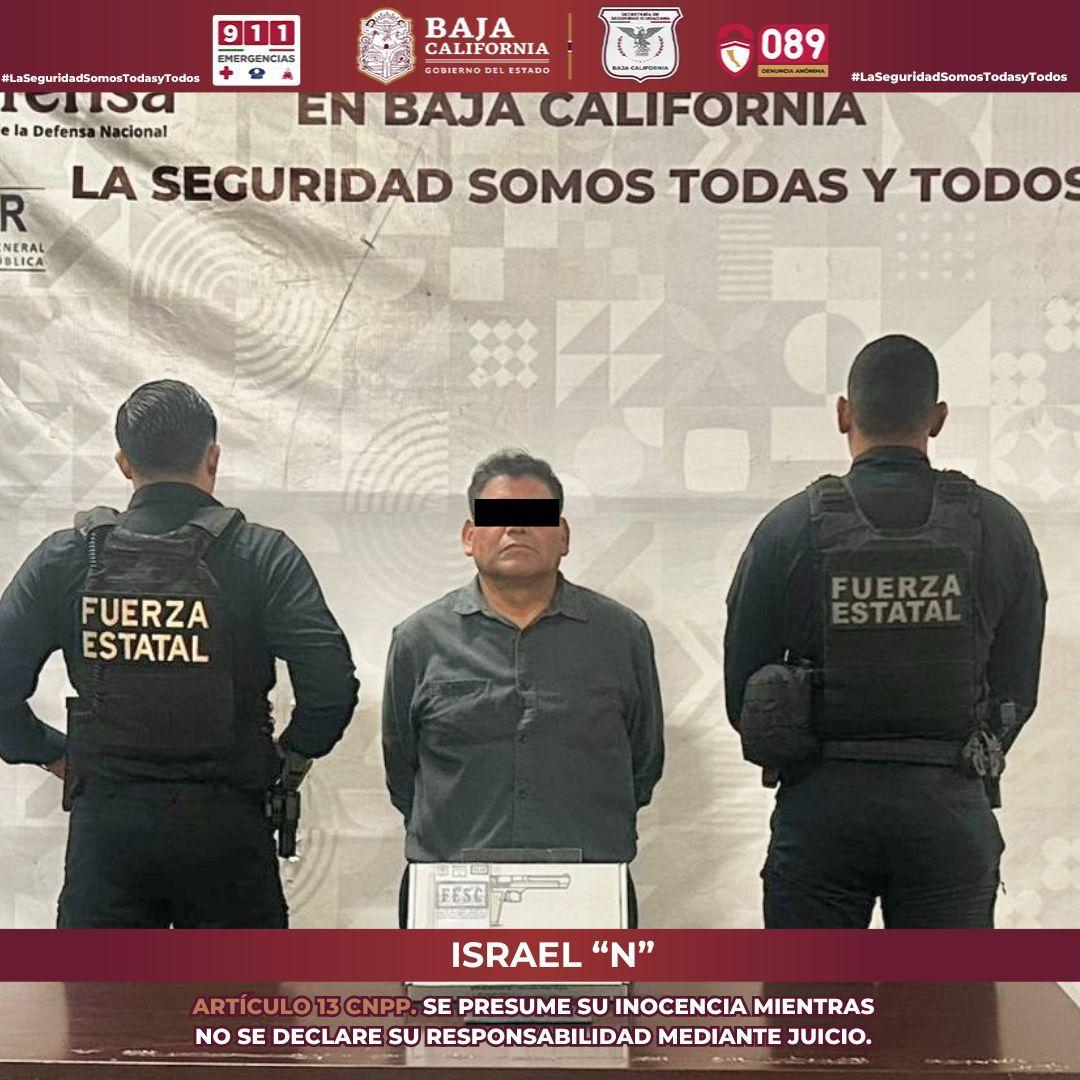 Atiende fuerza estatal denuncia ciudadana y detiene a hombre armado en Tijuana