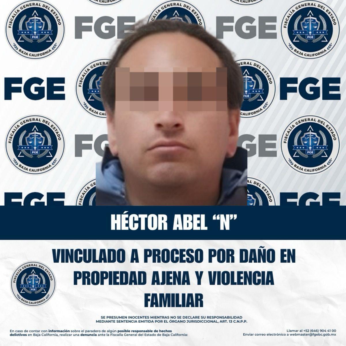 Vinculado a proceso por daño en propiedad ajena y violencia familiar
