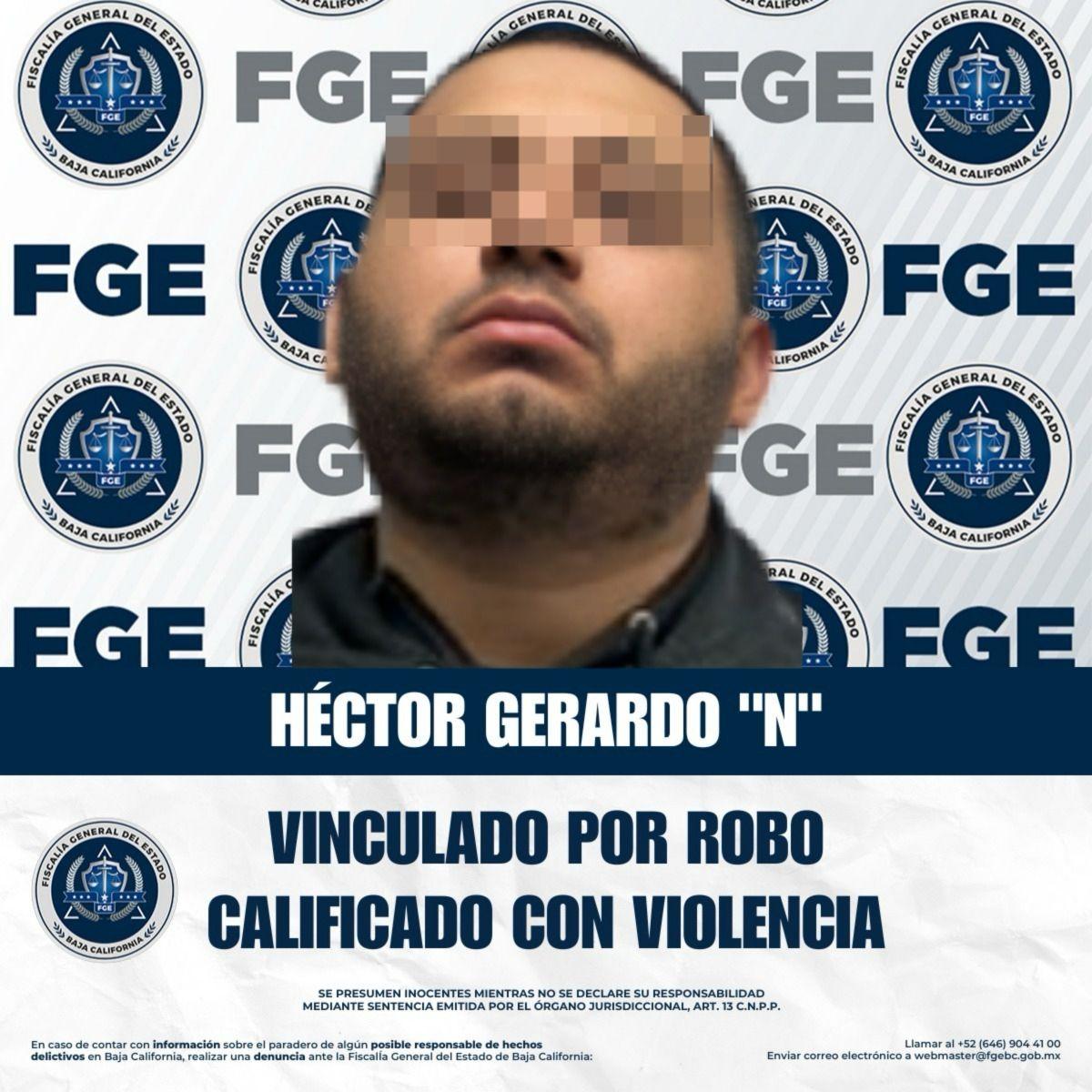 Fiscalía de Tijuana vincula a proceso a hombre por robo calificado con violencia
