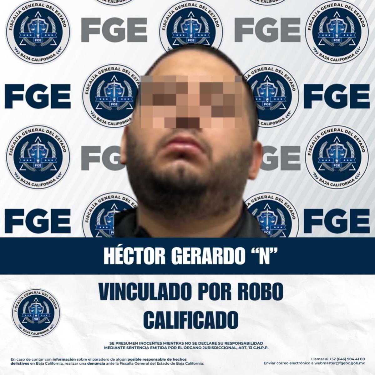 Fiscalía regional de Tijuana logra vinculación a proceso por robo calificado