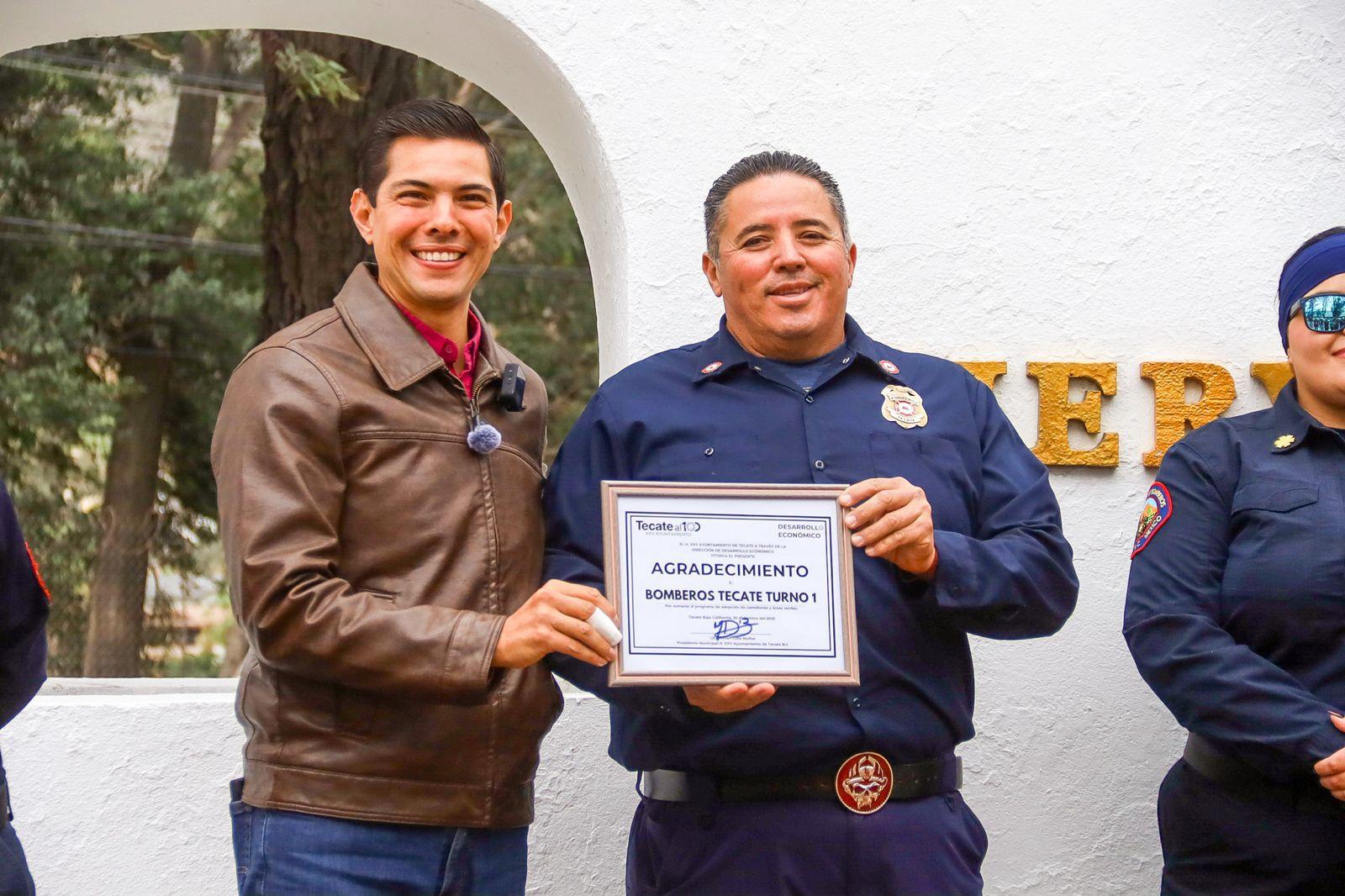 Gobierno de Tecate impulsa un entorno más ordenado y seguro con la adopción del camellón frente a Bomberos