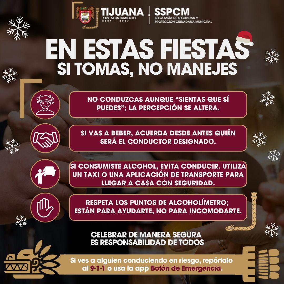 Refuerza SSPCM operativos de alcoholimetría para prevenir accidentes en temporada decembrina