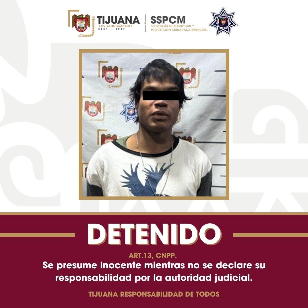 Asegura Policía Municipal a presunto responsable de robo con violencia