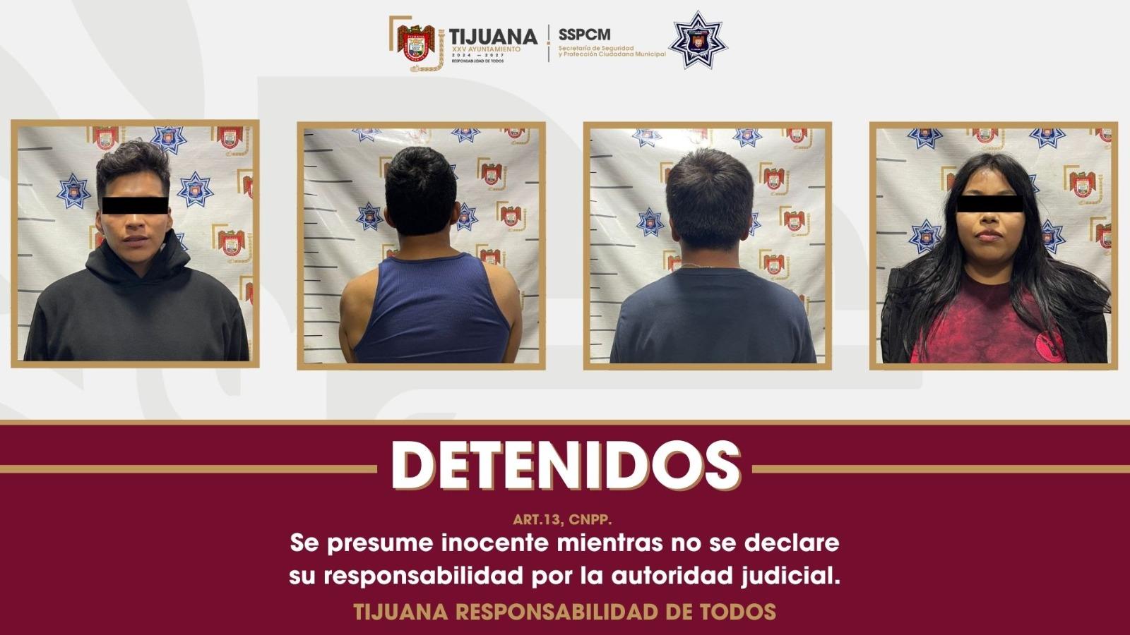 Asegura Policía Municipal a cuatro personas por presunto delito de privación de la libertad