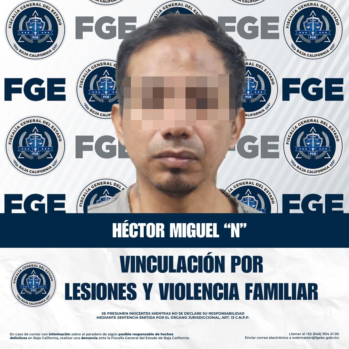 Obtiene FGE vinculación a proceso contra imputado por lesiones y violencia familiar en Tijuana