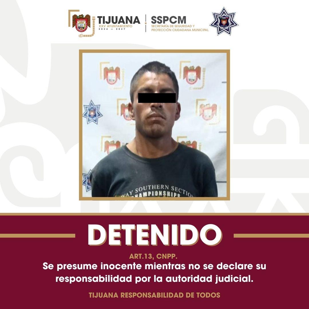 Asegura Policía Municipal a sujeto en posesión de droga y señalado por presunto abuso sexual