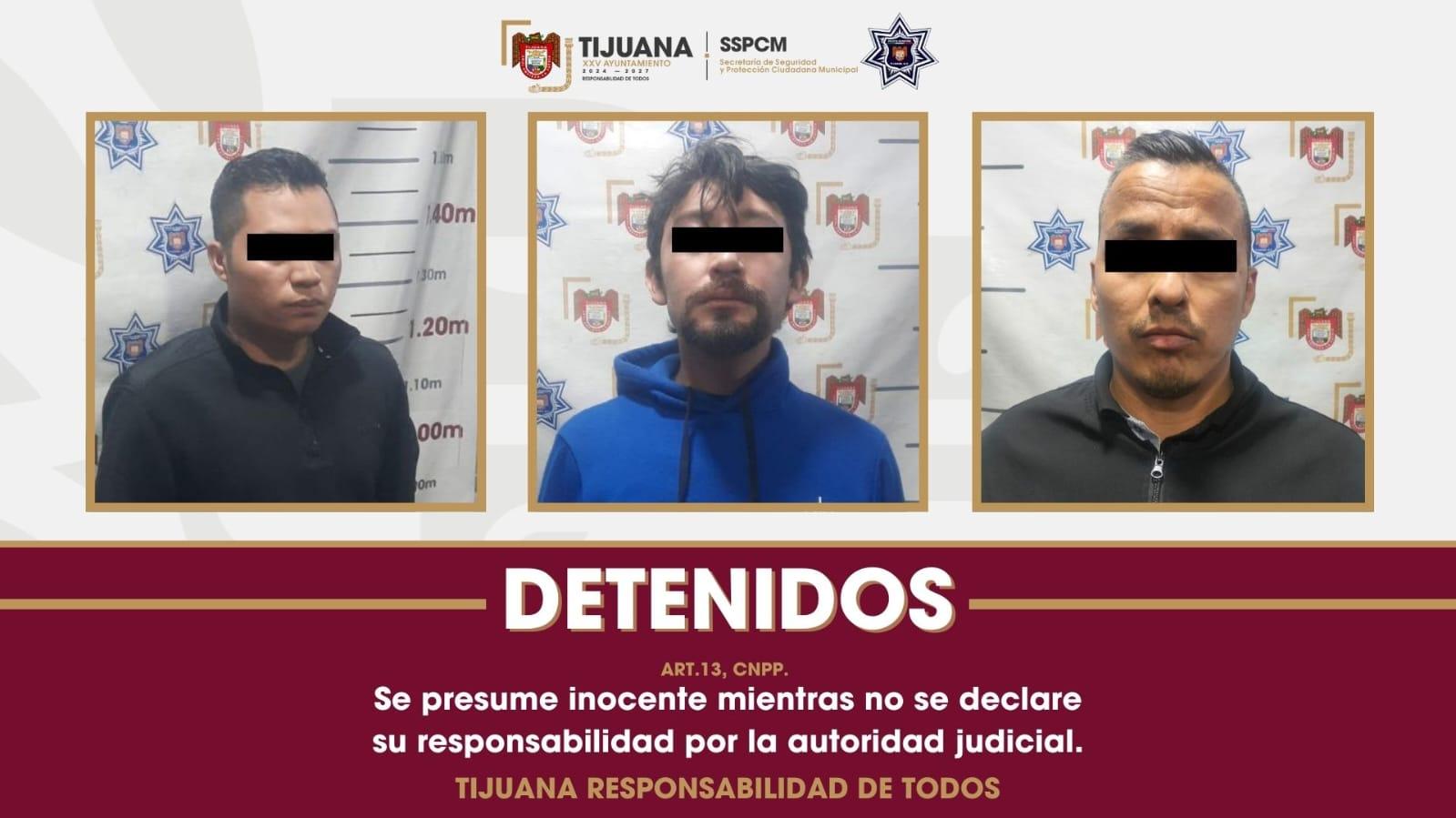 Detiene Policía Municipal de Tijuana a tres personas por colocación de lona con presuntas amenazas en Parque Reforma