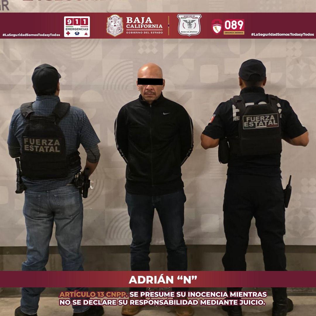 Captura fuerza estatal a presunto homicida en Tijuana; es un objetivo prioritario