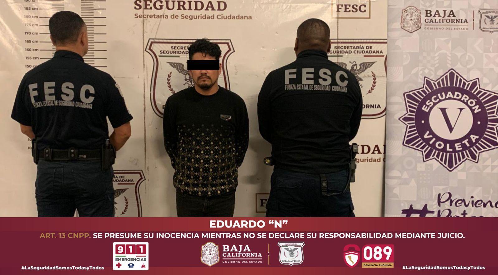 Acción inmediata del escuadrón violeta deja tres detenidos por violencia familiar