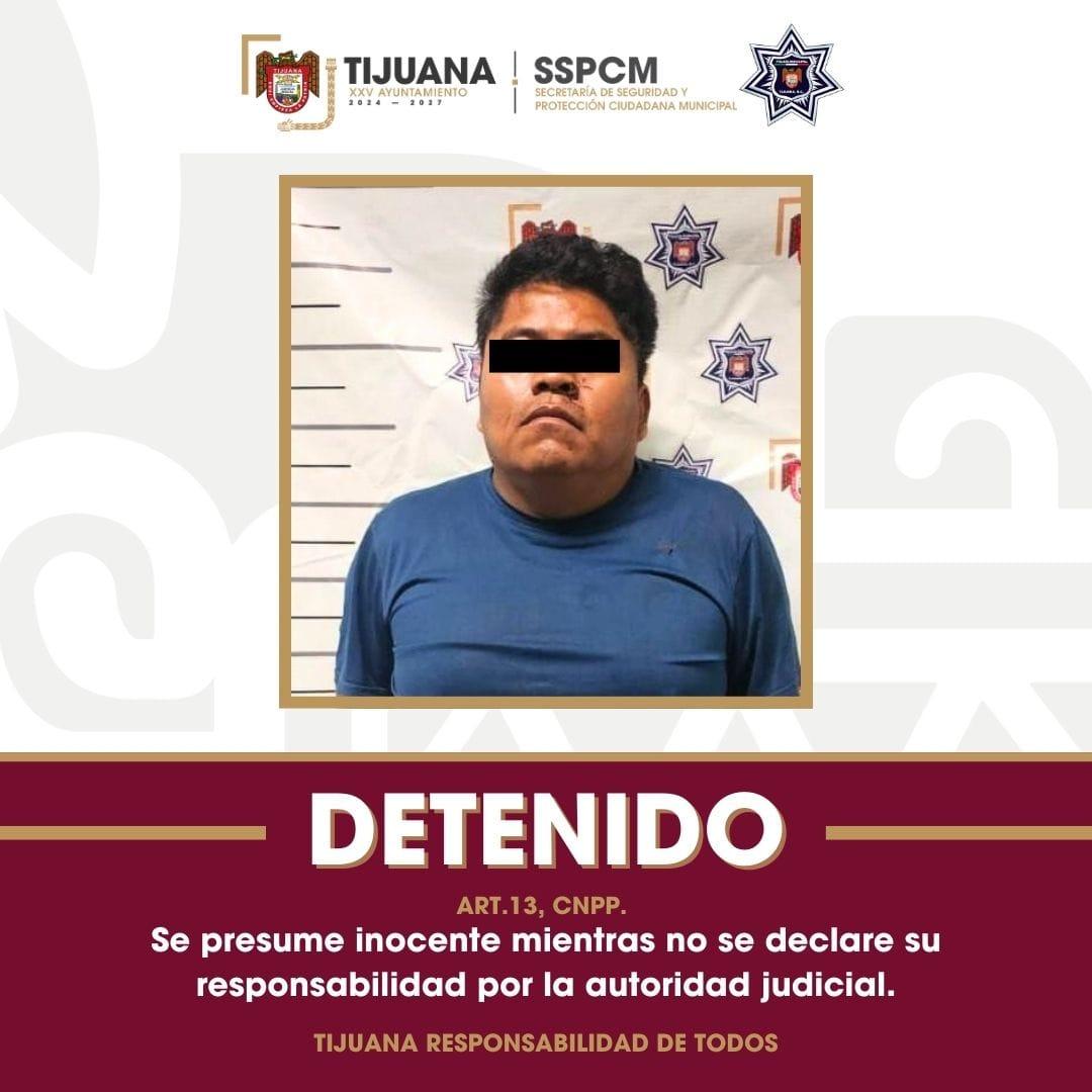 Arresta Policía Municipal a sujeto que agredió a mujer y a un menor