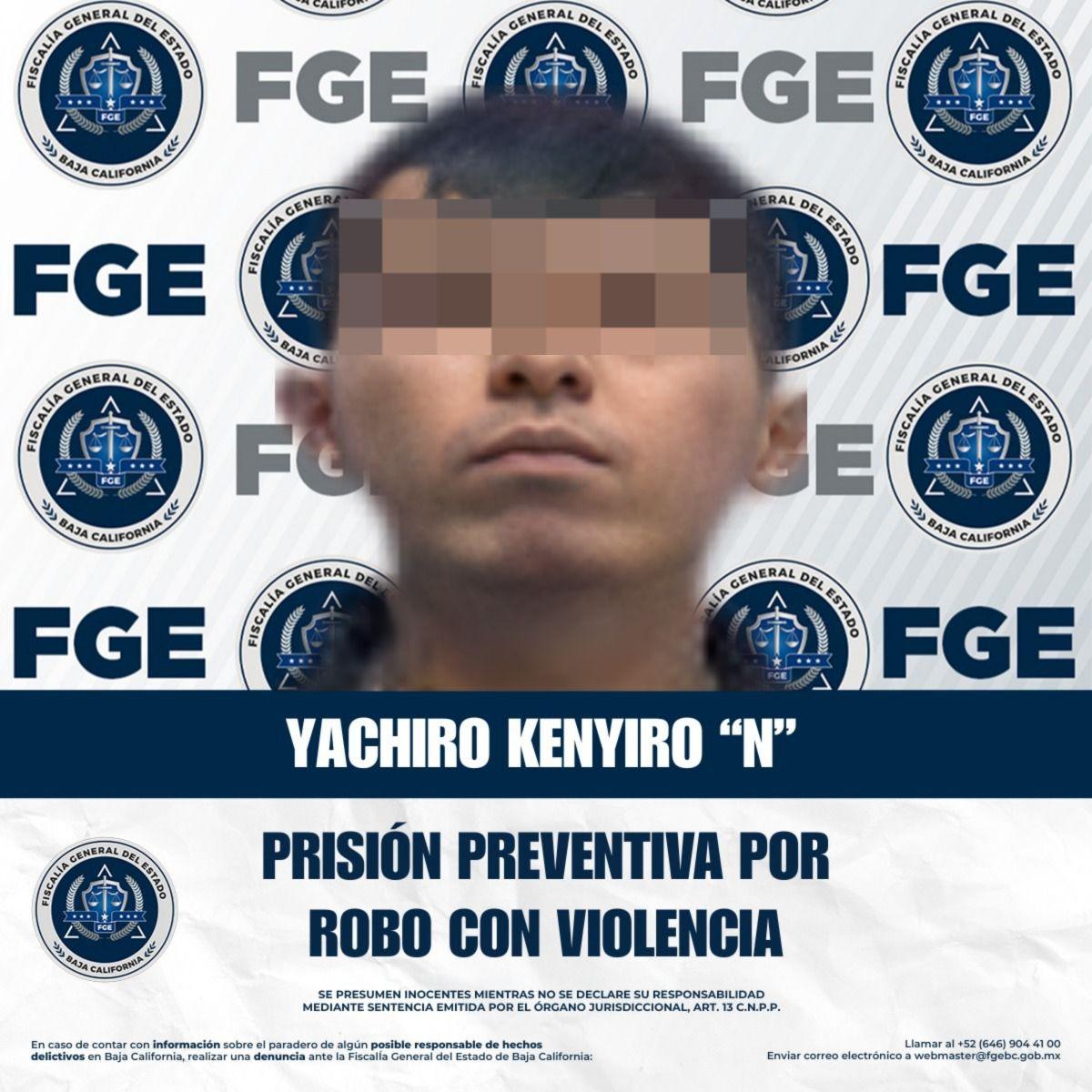 Prisión preventiva para acusado de robo con violencia