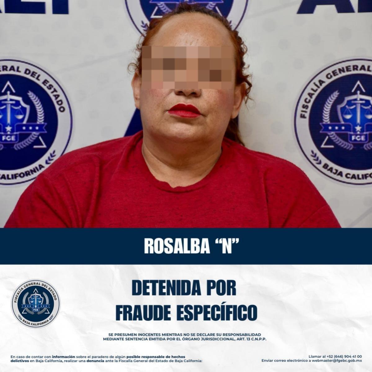 Fiscalía General del Estado captura a mujer por delito de fraude específico