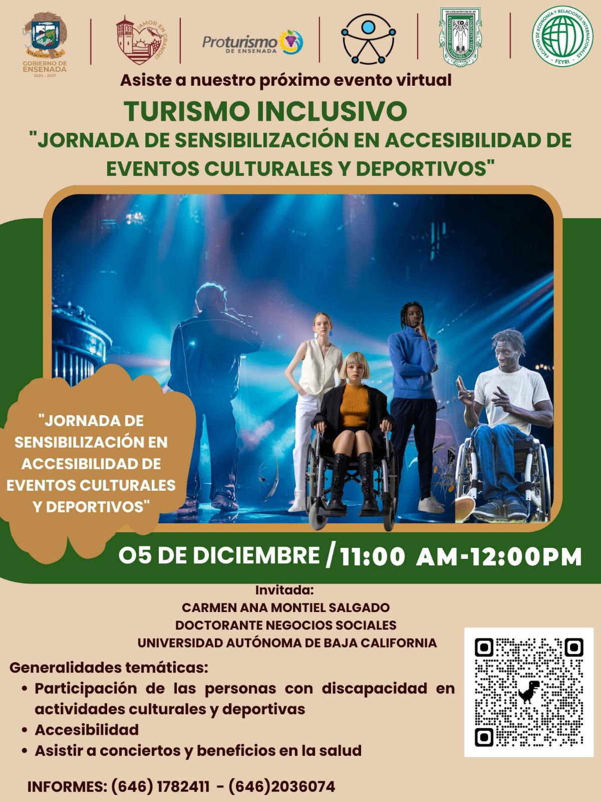 Invita gobierno de Claudia Agatón a evento virtual de Turismo Inclusivo
