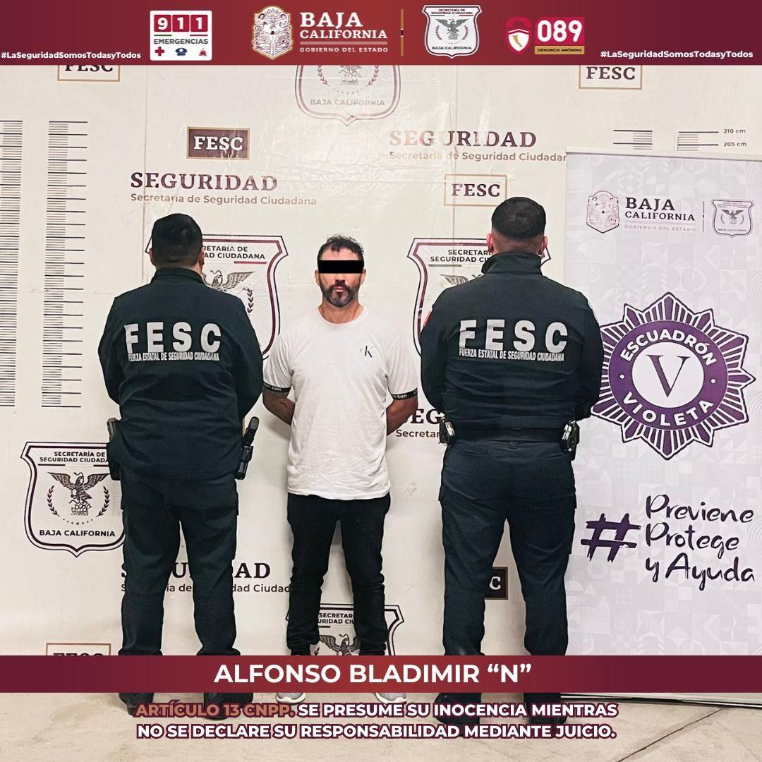 APOYA ESCUADRÓN VIOLETA A VÍCTIMAS DE VIOLENCIA FAMILIAR EN TIJUANA; DOS HOMBRES SON DETENIDOS