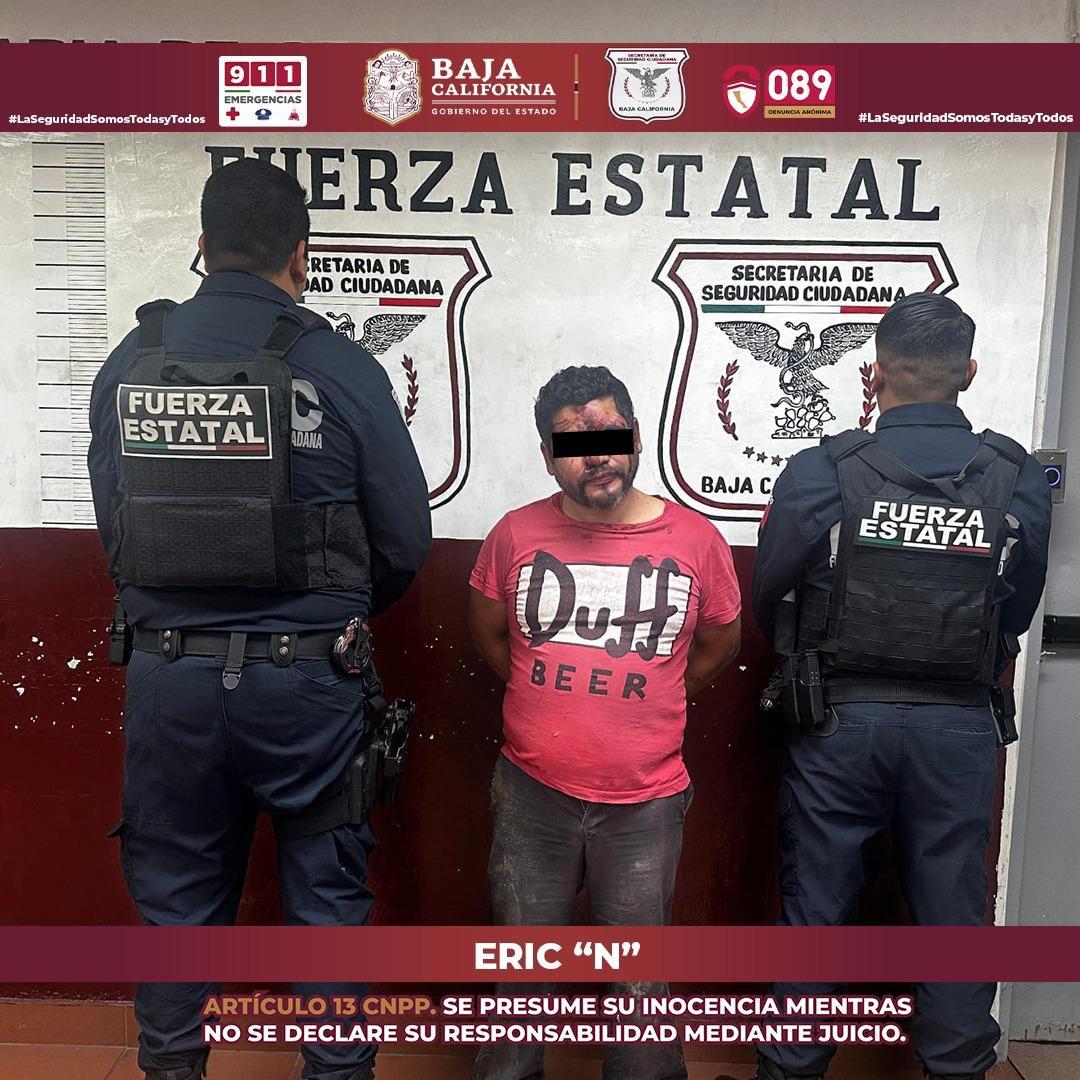ESCUADRÓN VIOLETA PONE TRAS LAS REJAS A SUJETO QUE INTENTÓ AHORCAR A SU PAREJA FRENTE A SU HIJO