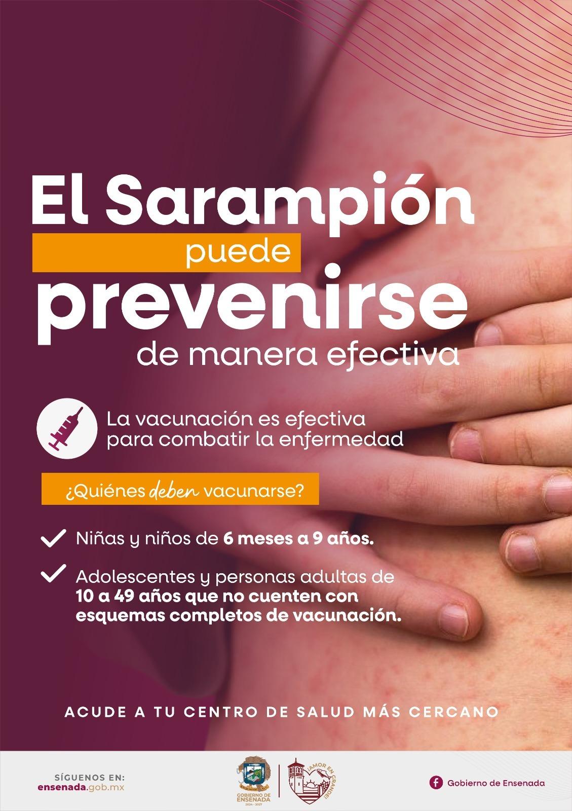 Llama Gobierno de Ensenada a reforzar medidas preventivas contra el sarampión