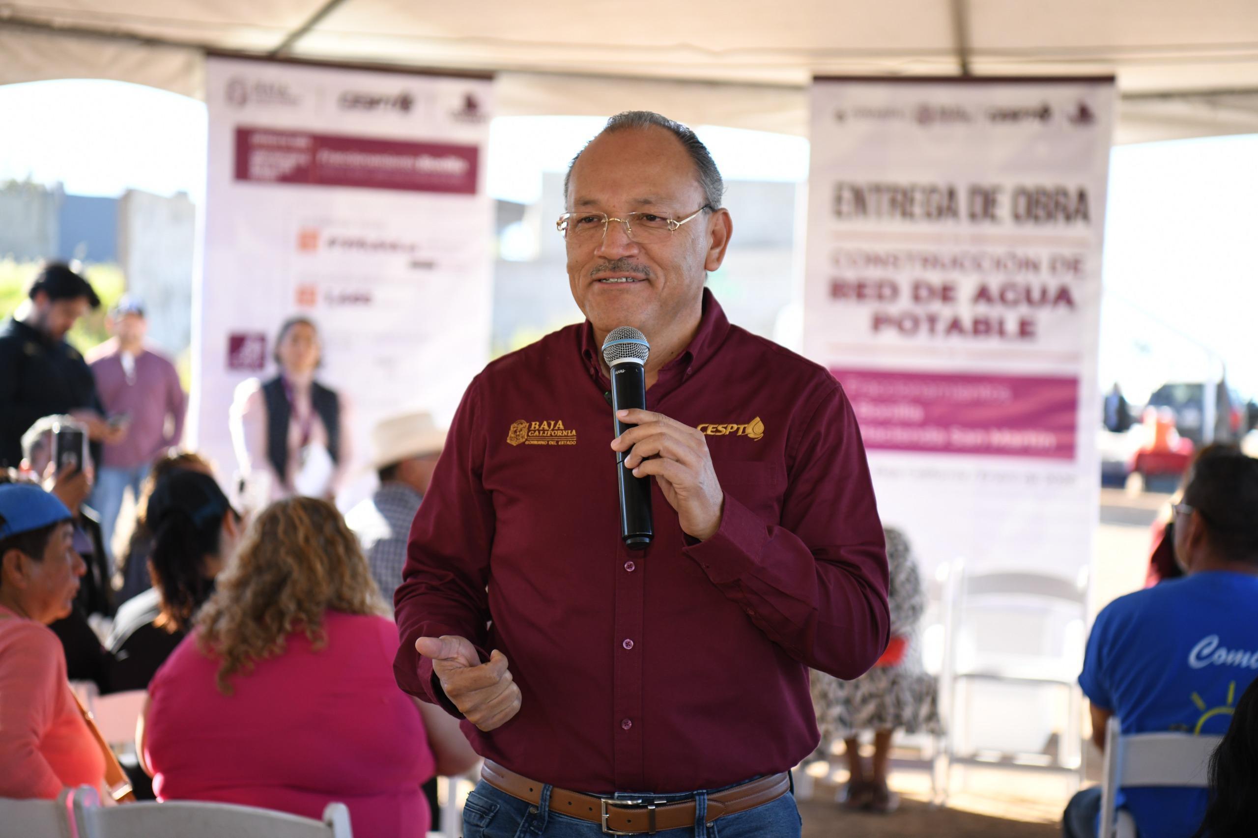 CESPT entrega obra de agua potable en hacienda San Martín y Bonilla