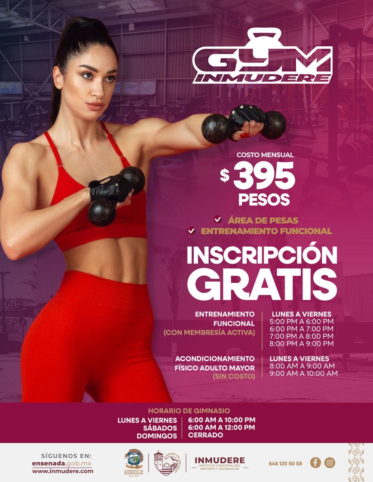 Cuenta Gobierno de Ensenada con Gimnasio a bajo costo