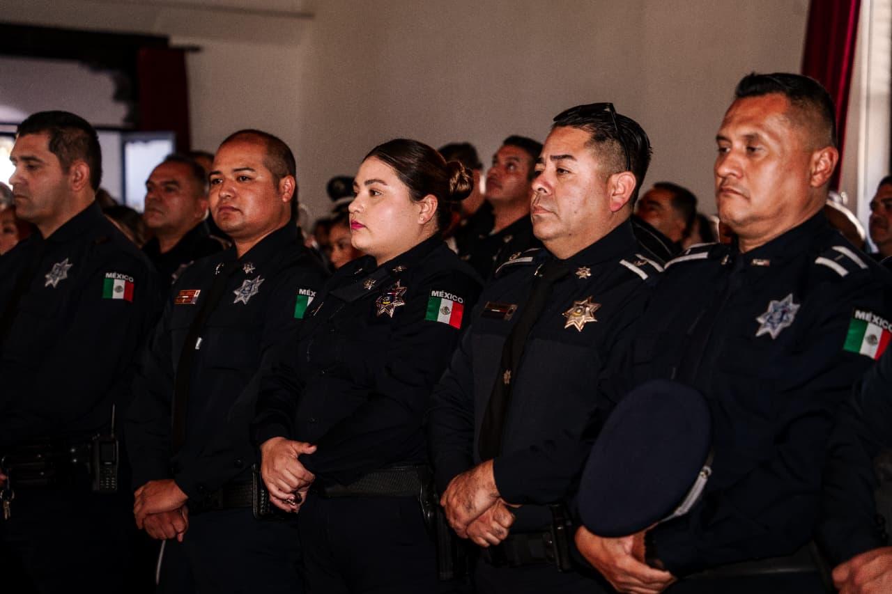 Reafirma Claudia Agatón compromiso con la dignificación de la Policía Municipal