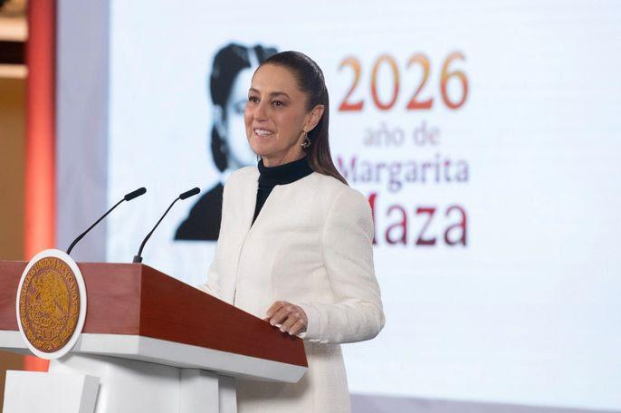 PRESIDENTA CLAUDIA SHEINBAUM DESTACA INICIO DEL 2026 CON GANANCIA DEL PESO FRENTE AL DÓLAR, AUMENTO DEL SALARIO E INCREMENTO DEL 13.6% EN LLEGADA DE VISITANTES INTERNACIONALES