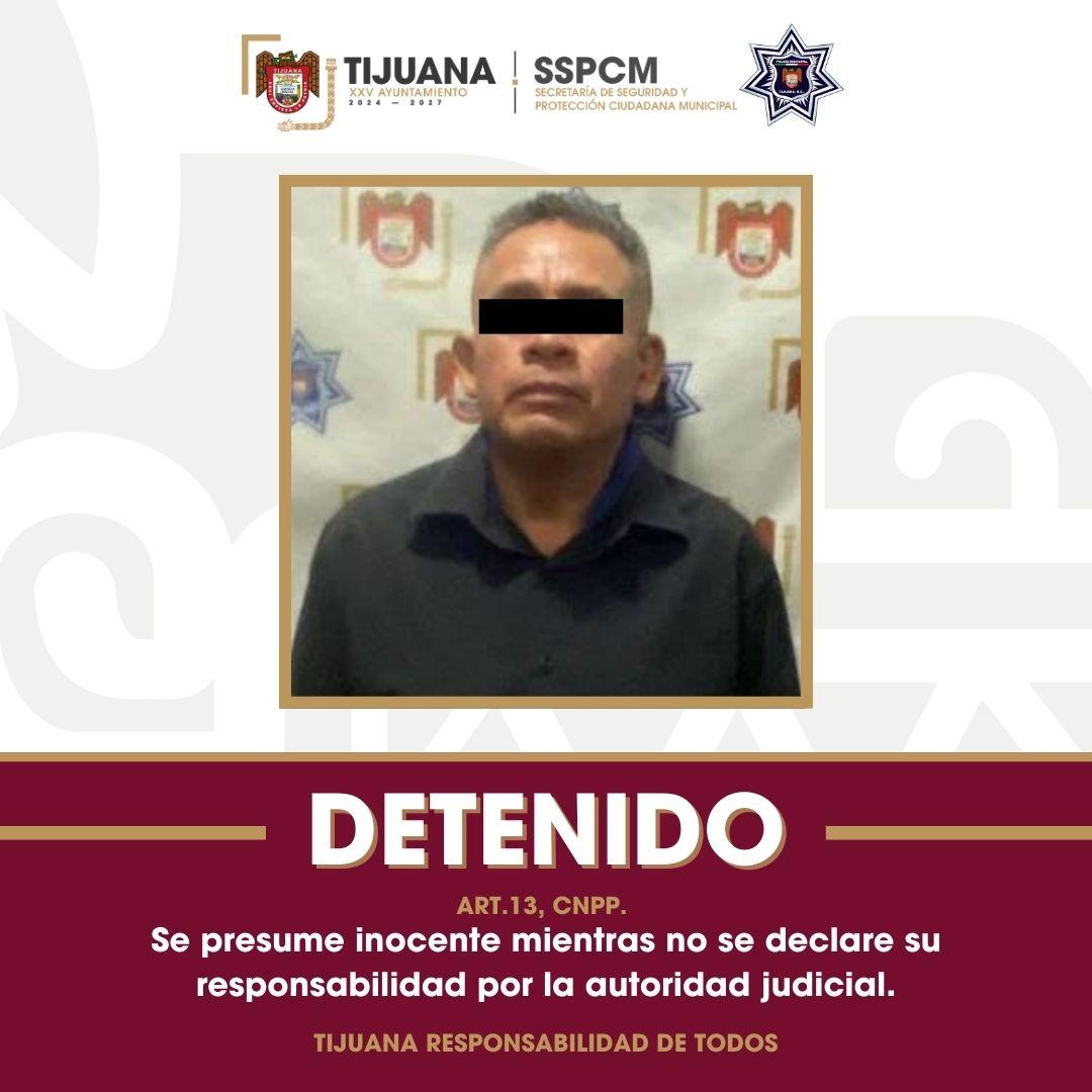 Asegura Policía Municipal a sujeto tras agresión con arma punzocortante