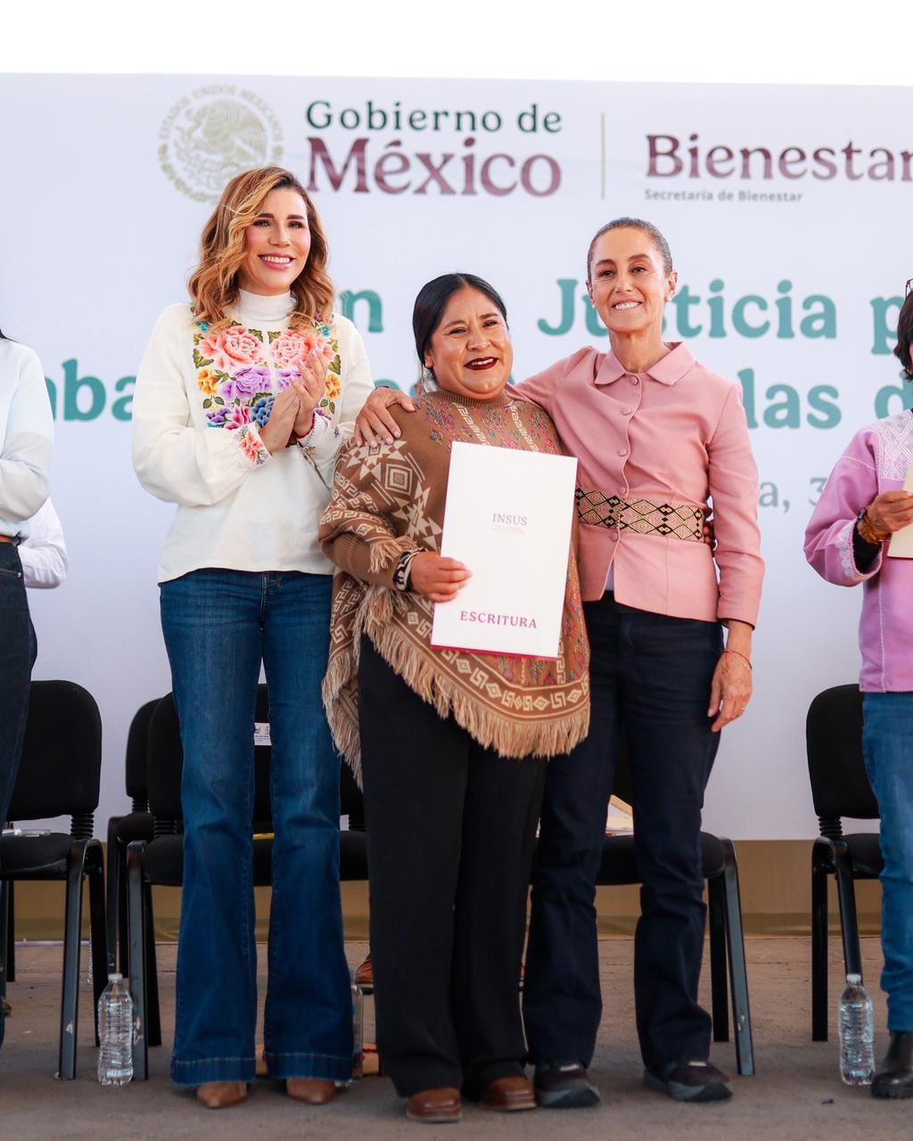 Celebra gobernadora marina del pilar el plan de justicia integral para san quintín de la presidenta Claudia Sheinbaum Pardo