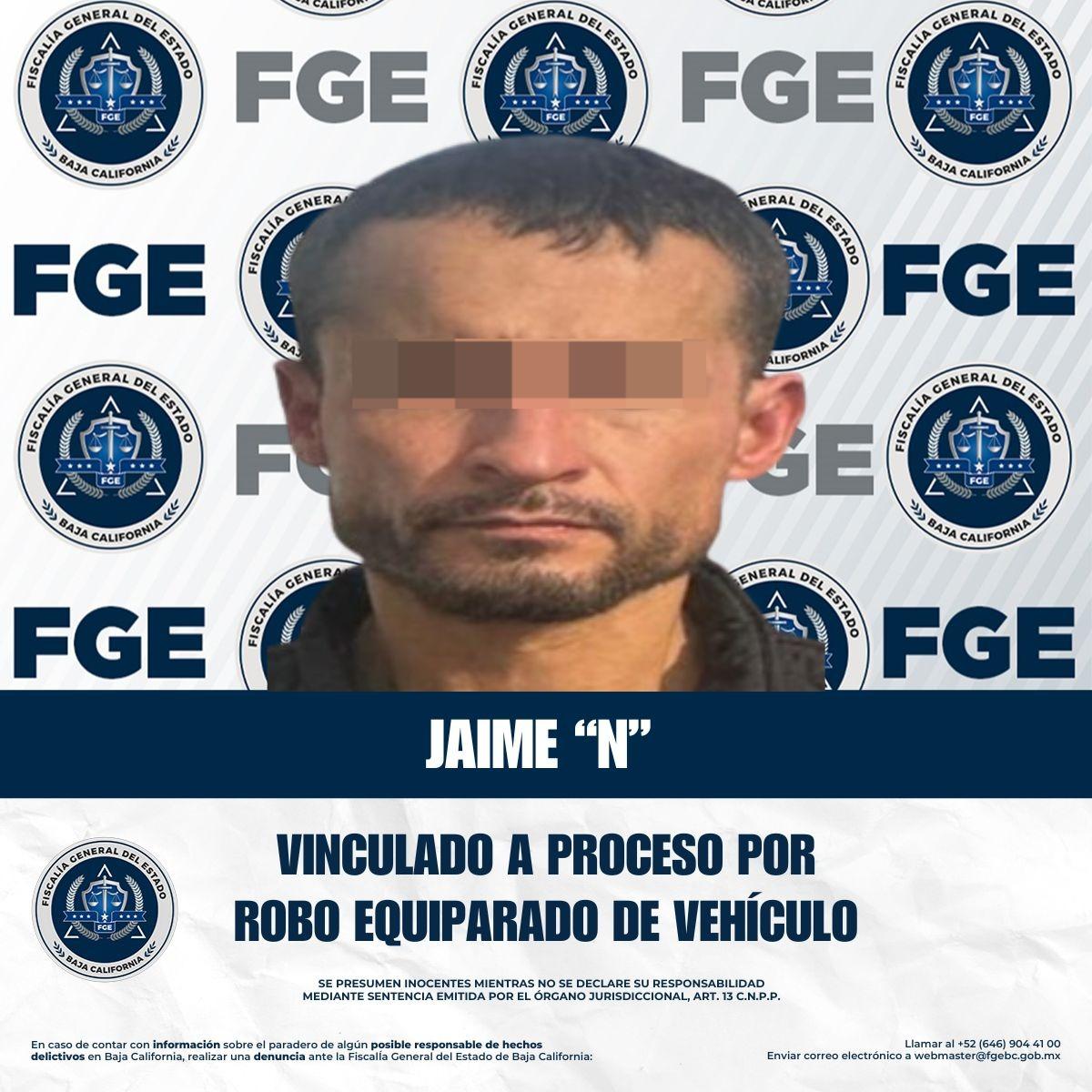 Vinculan a proceso a sujeto por robo equiparado de vehículo en Tijuana