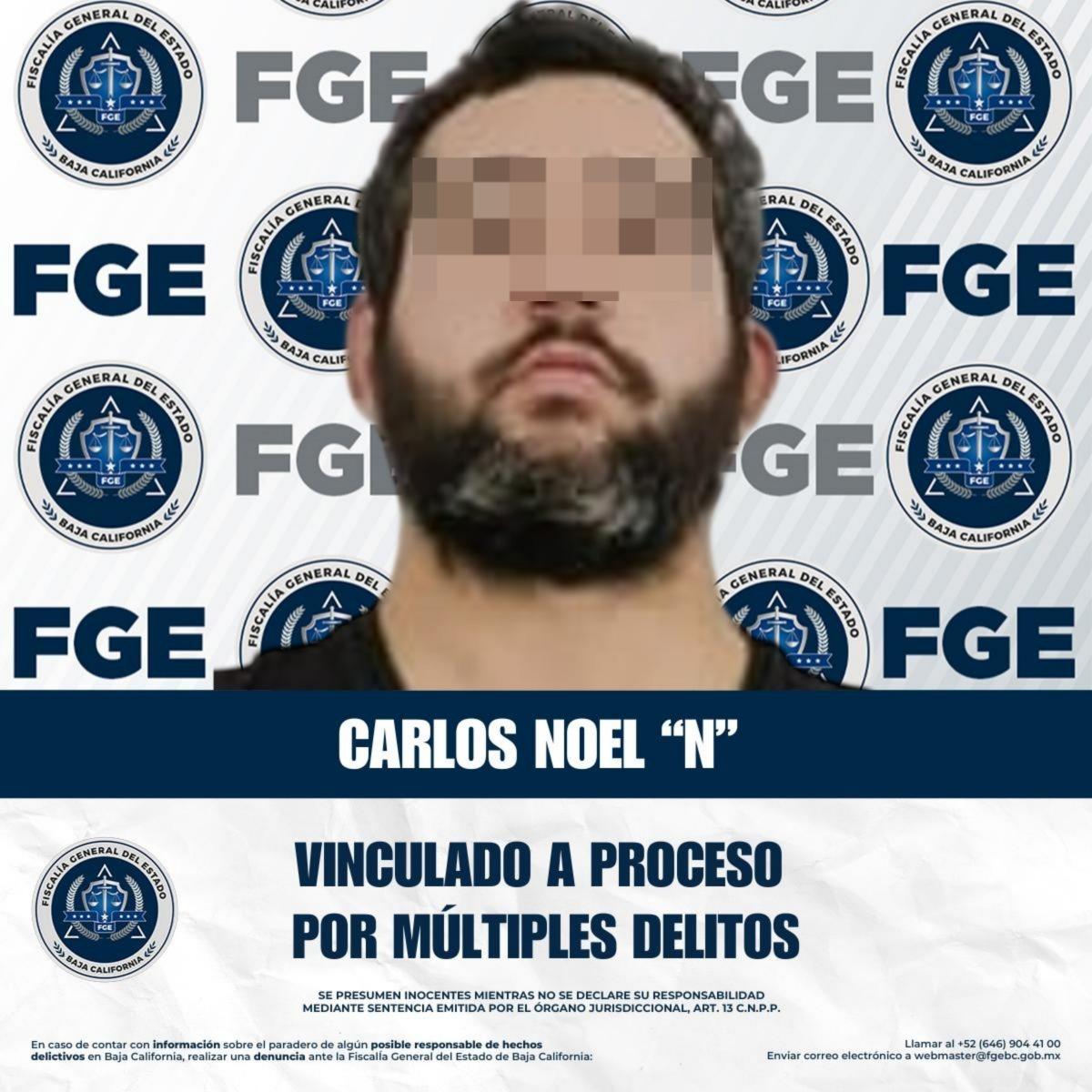 Fiscalía regional de Tecate obtiene vinculación a proceso y prisión preventiva justificada por múltiples delitos