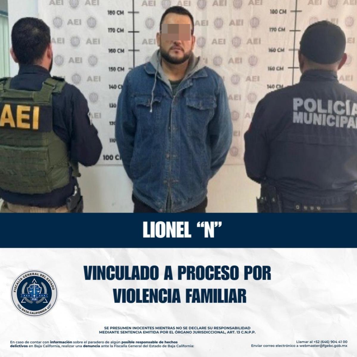 Fiscalía regional de Tecate obtiene vinculación a proceso y prisión preventiva contra imputado por violencia familiar