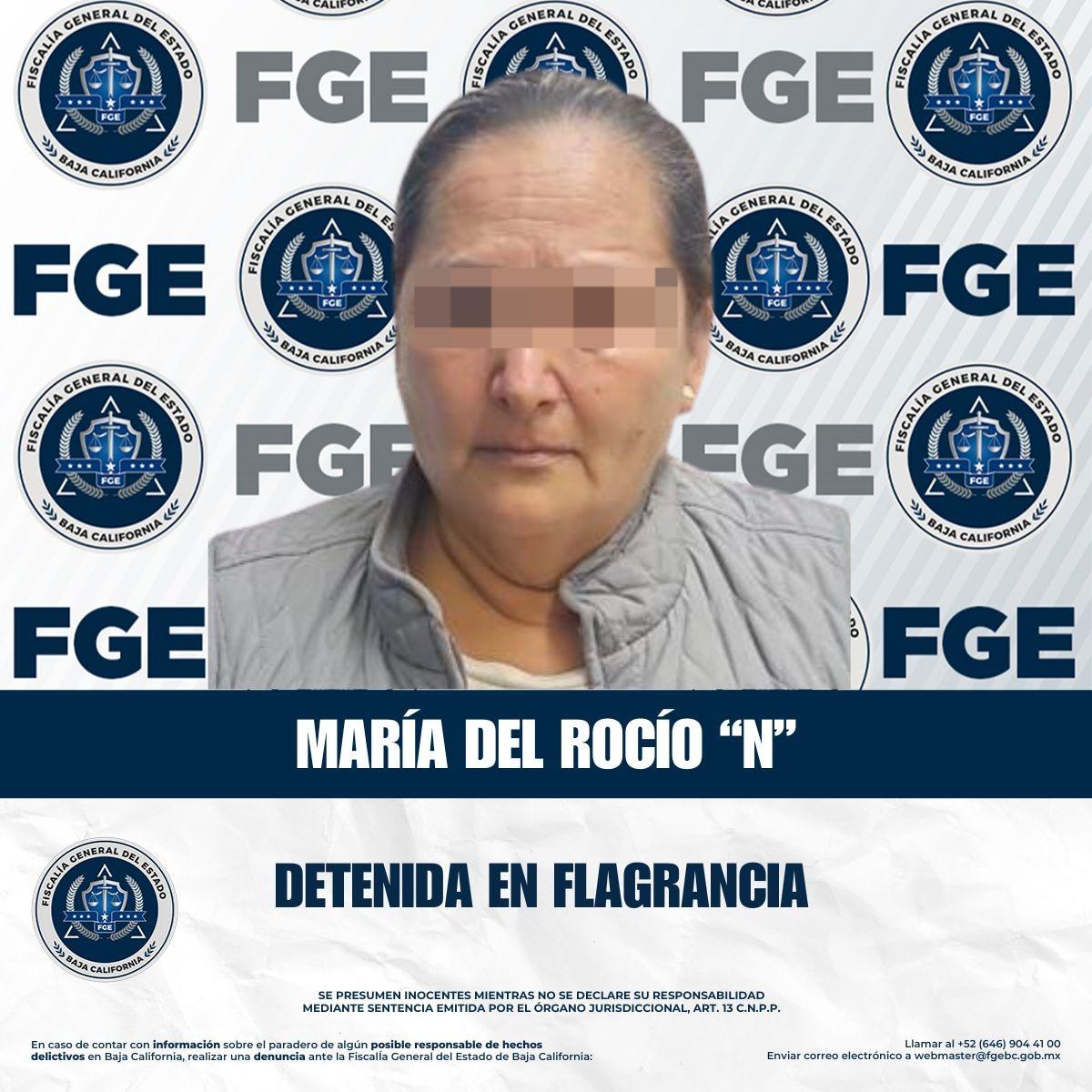 Fiscalía detiene a mujer en flagrancia relacionada con robo de vehículo