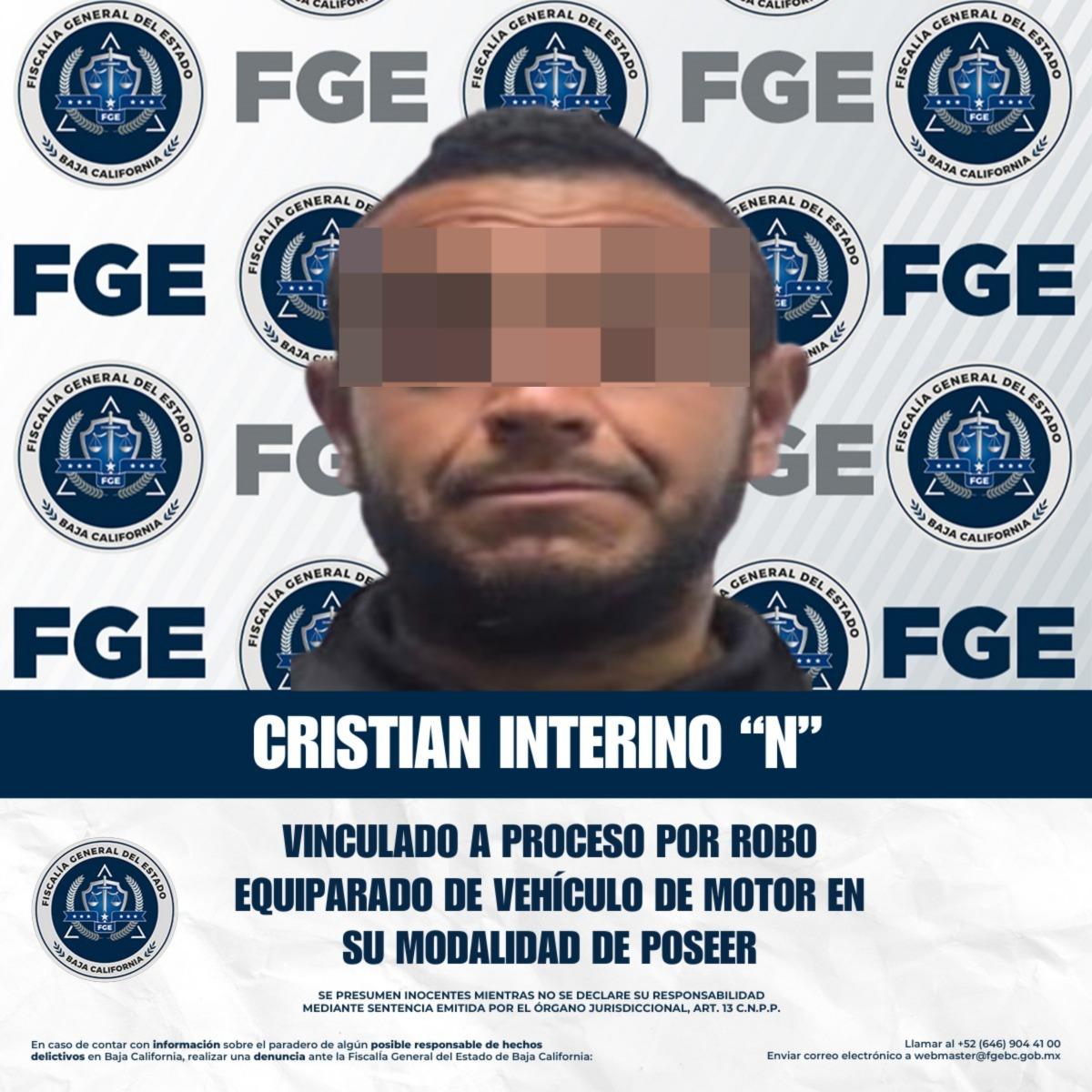 Vinculan a proceso a hombre por robo equiparado de vehículo de motor