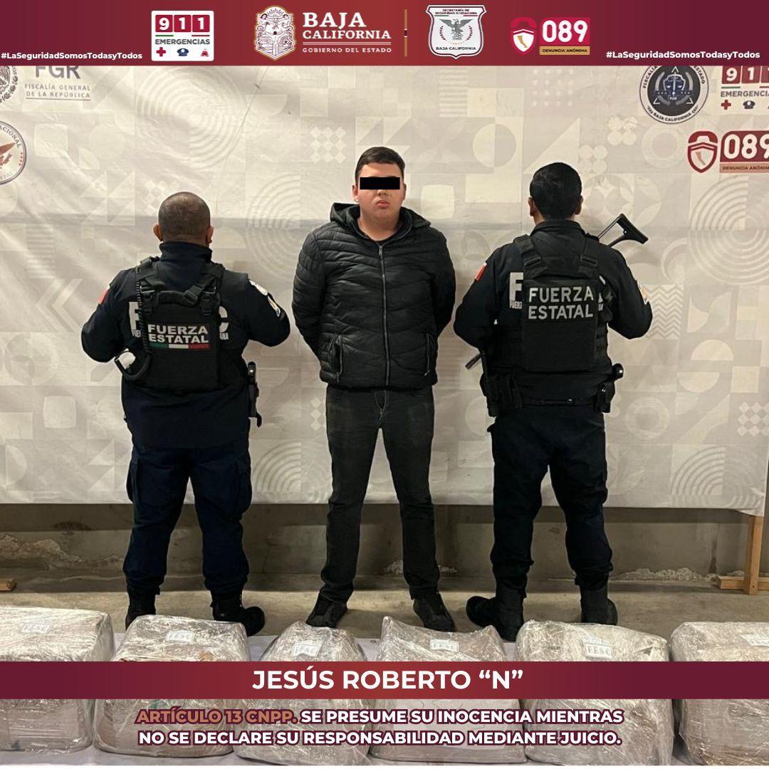 Intercepta fuerza estatal carga de 73 kilos de metanfetamina en Tijuana; hay un detenido