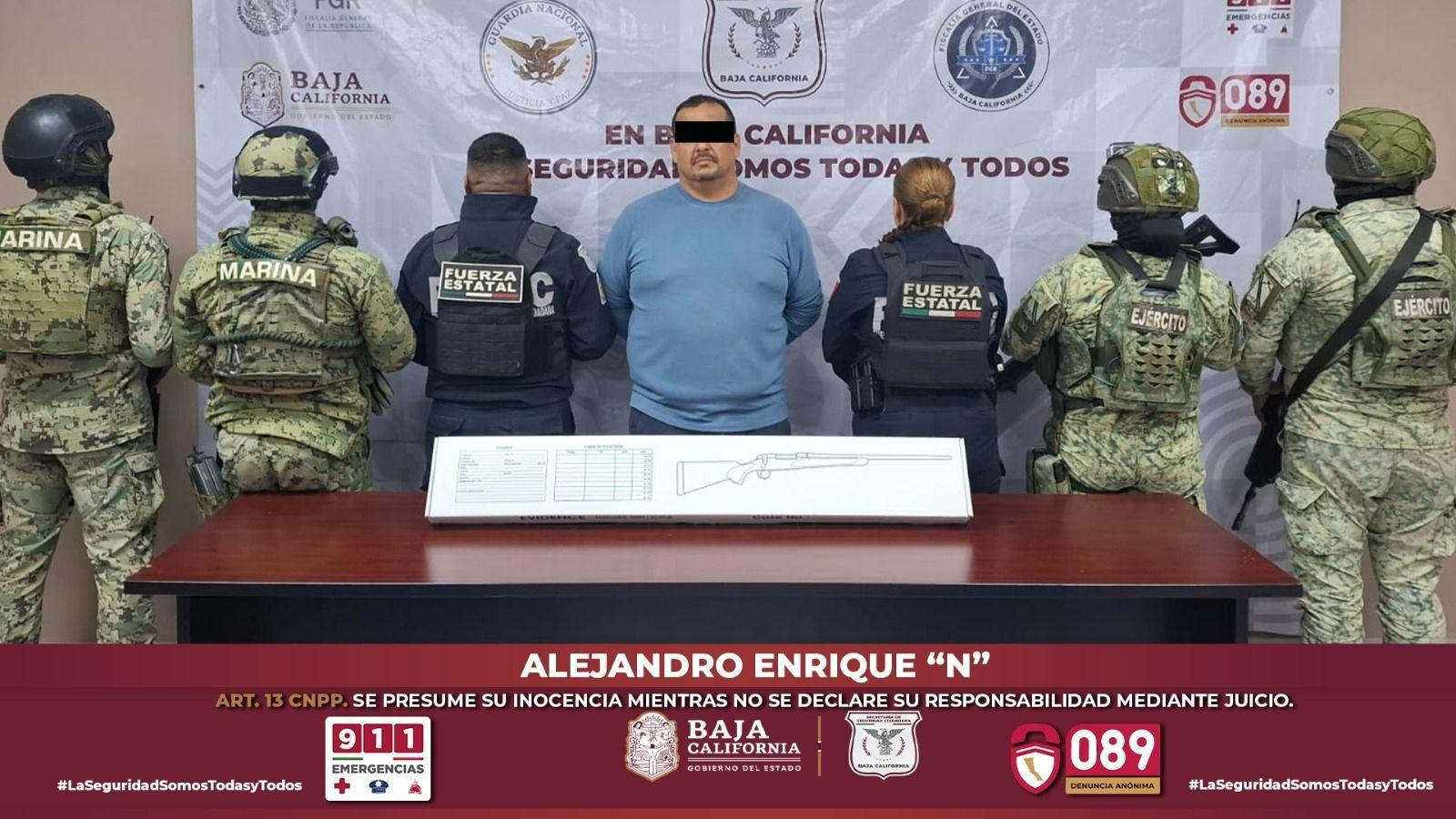 CAPTURAN FUERZAS DE SEGURIDAD A OBJETIVO CRIMINAL EN SAN QUINTÍN