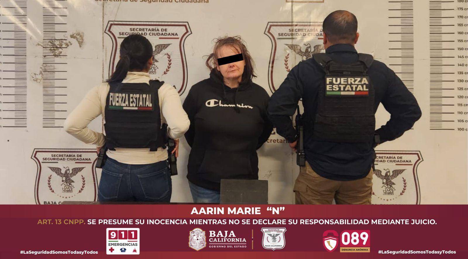 DETIENE FUERZA ESTATAL A FUGITIVA DE ESTADOS UNIDOS BUSCADA POR HOMICIDIO; FUE UBICADA EN TIJUANA
