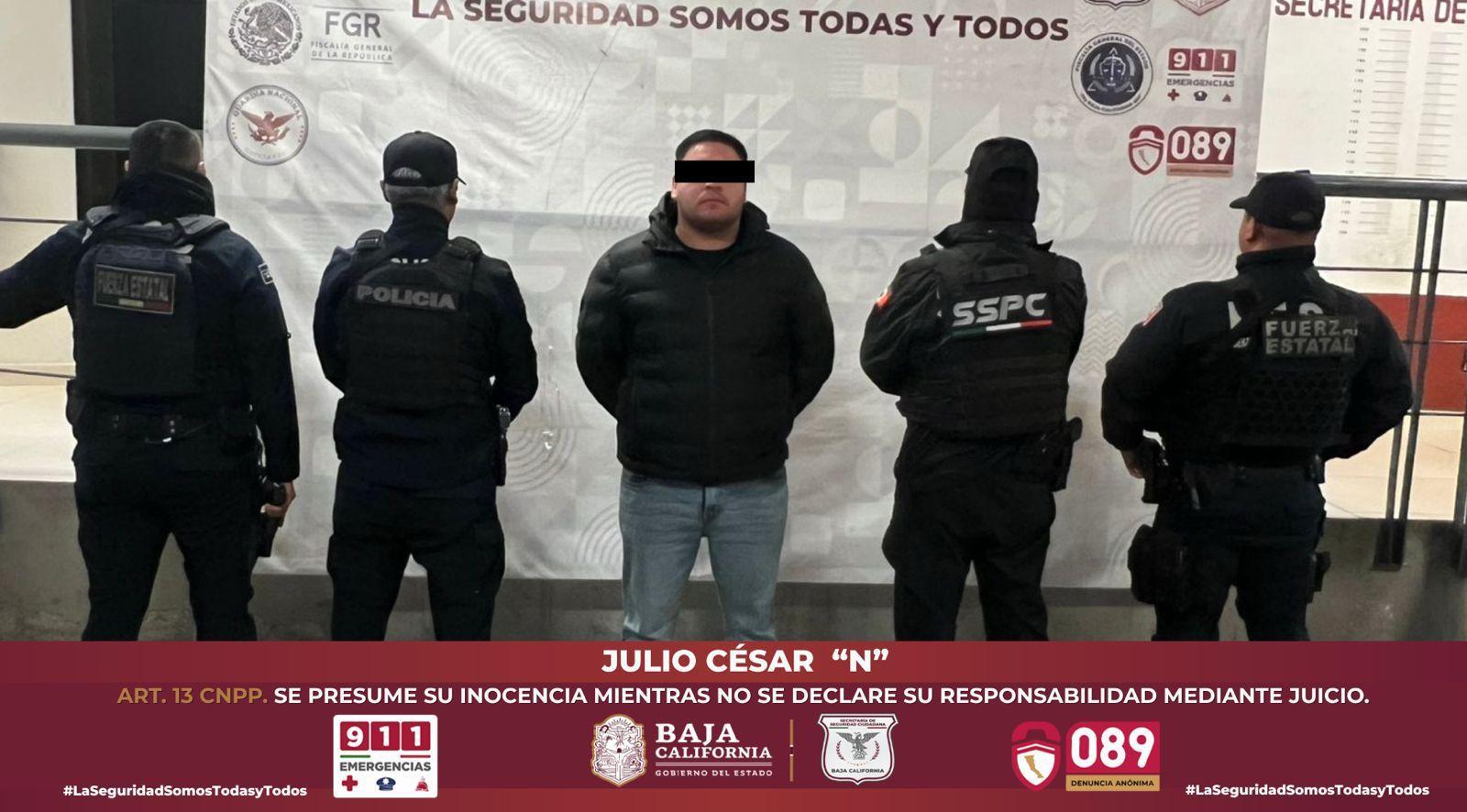 ACCIÓN CONJUNTA DE TRES NIVELES DE GOBIERNO PERMITE DETENER A PRESUNTO HOMICIDA EN TIJUANA