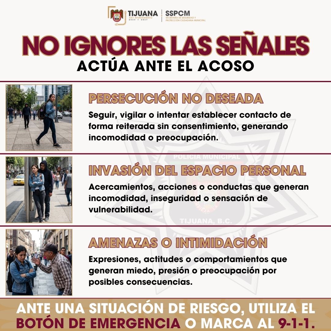 Exhorta SSPCM a identificar señales de acoso
