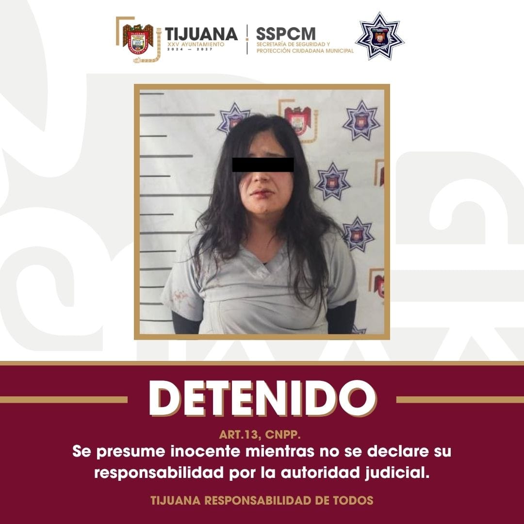 Detiene SSPCM a mujer por agredir y lesionar a dos policías municipales en la colonia Sánchez Taboada